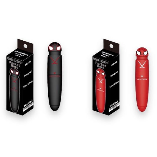 Power Escorts - BR163 - Pocket Hero - Mini G Spot Vibrator - 12 × 2,5 CM - 2 Colours