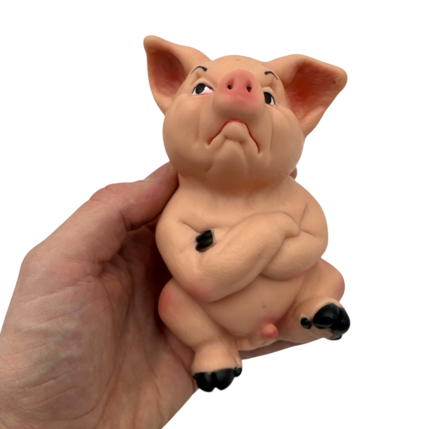 Kinky Pleasure - DS086 - Moody Oinker – Grumpy Nude Pig Stress Toy