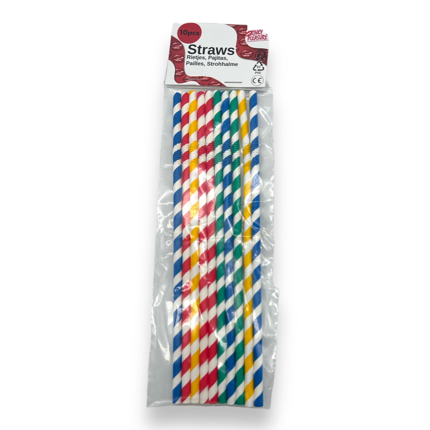 Kinky Pleasure - PK003 - Straws Paper Bendable - 220x6mm - 10-Pack