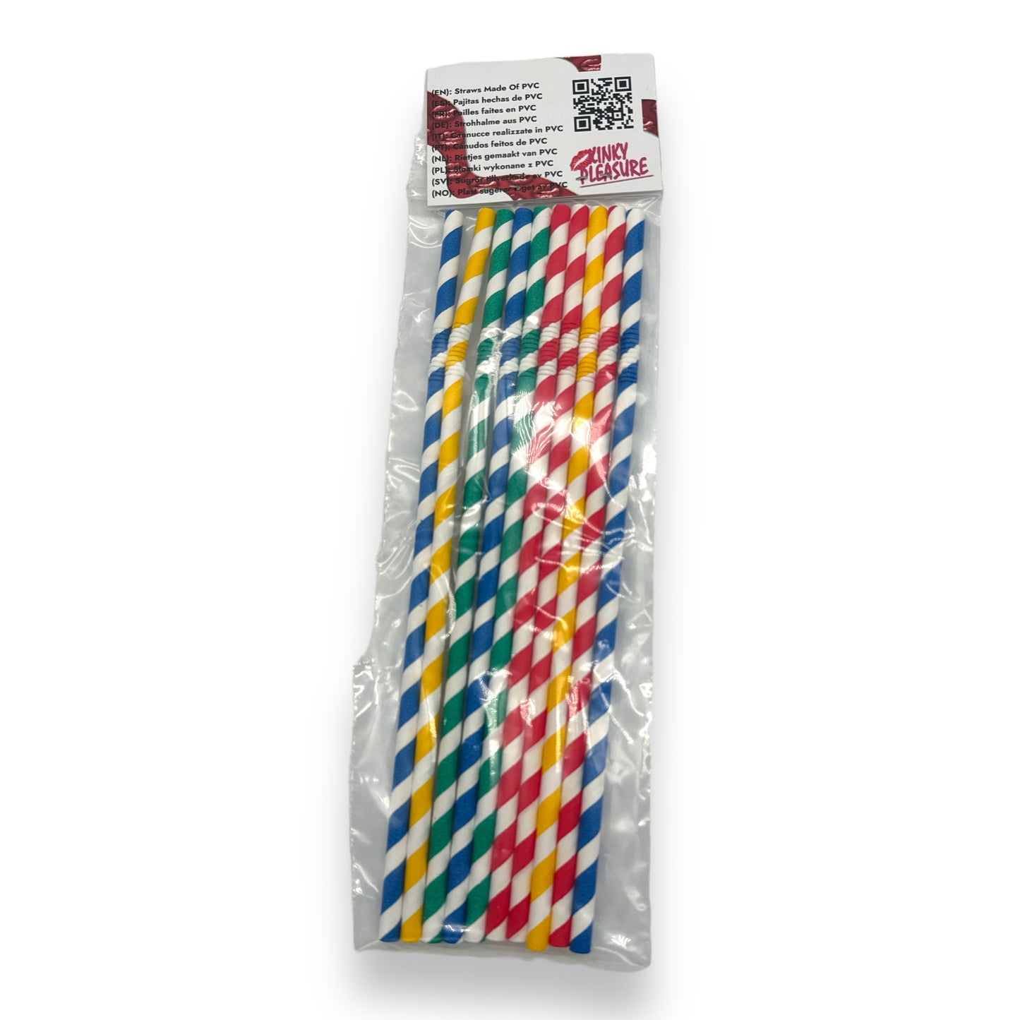 Kinky Pleasure - PK003 - Straws Paper Bendable - 220x6mm - 10-Pack