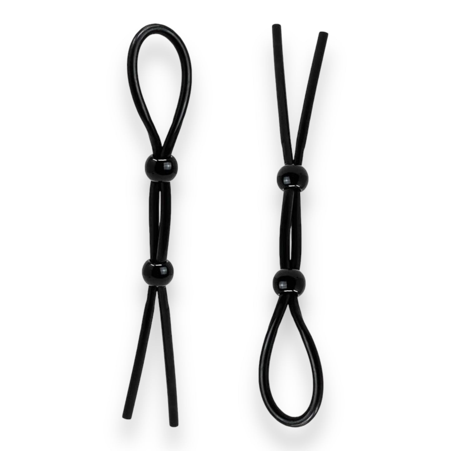 Power Escorts - BR77 - Stud 01 Adjustable Cockring - Black - In Plastic FoilBag NO Colourbox