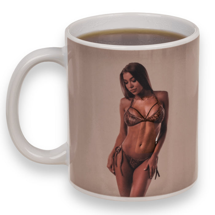 Kinky Pleasure - OB113 - Heat Colour Change - Woman Strippers Drinking Mok - 300ml - 12x10cm