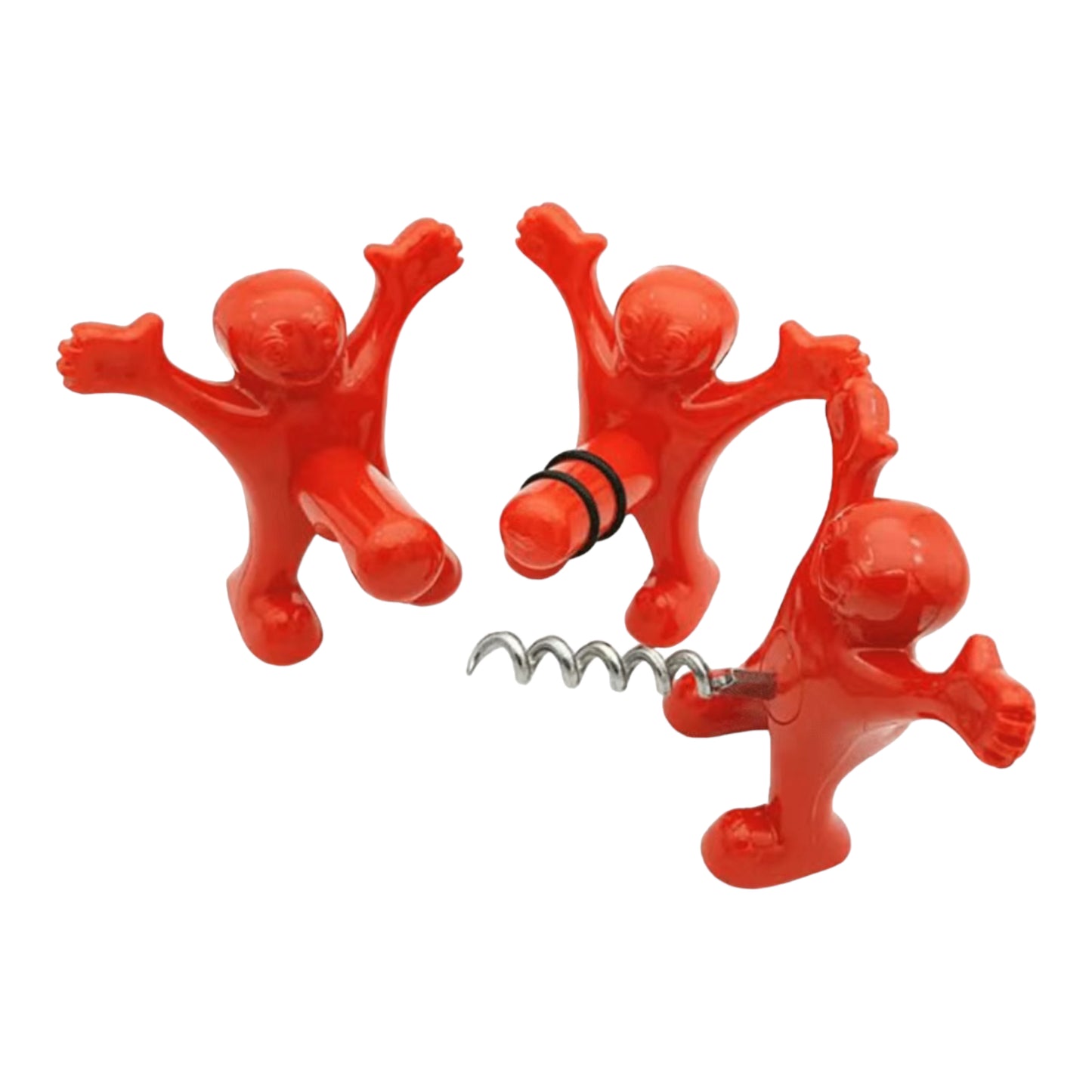 Kinky Pleasure - T014 - Man With Penis As Bottle Opener - 3 Models - Red