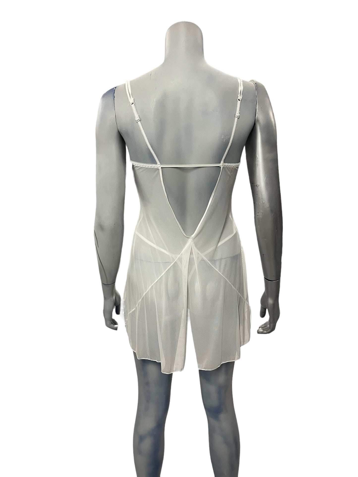H.Nathalie - LL169 - Erotic White Sleep Set With Thong Size M