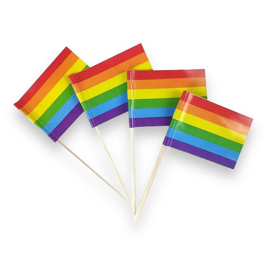 Kinky Pleasure - T071 - Pride Flag Party Skewers - 10 Piece Set