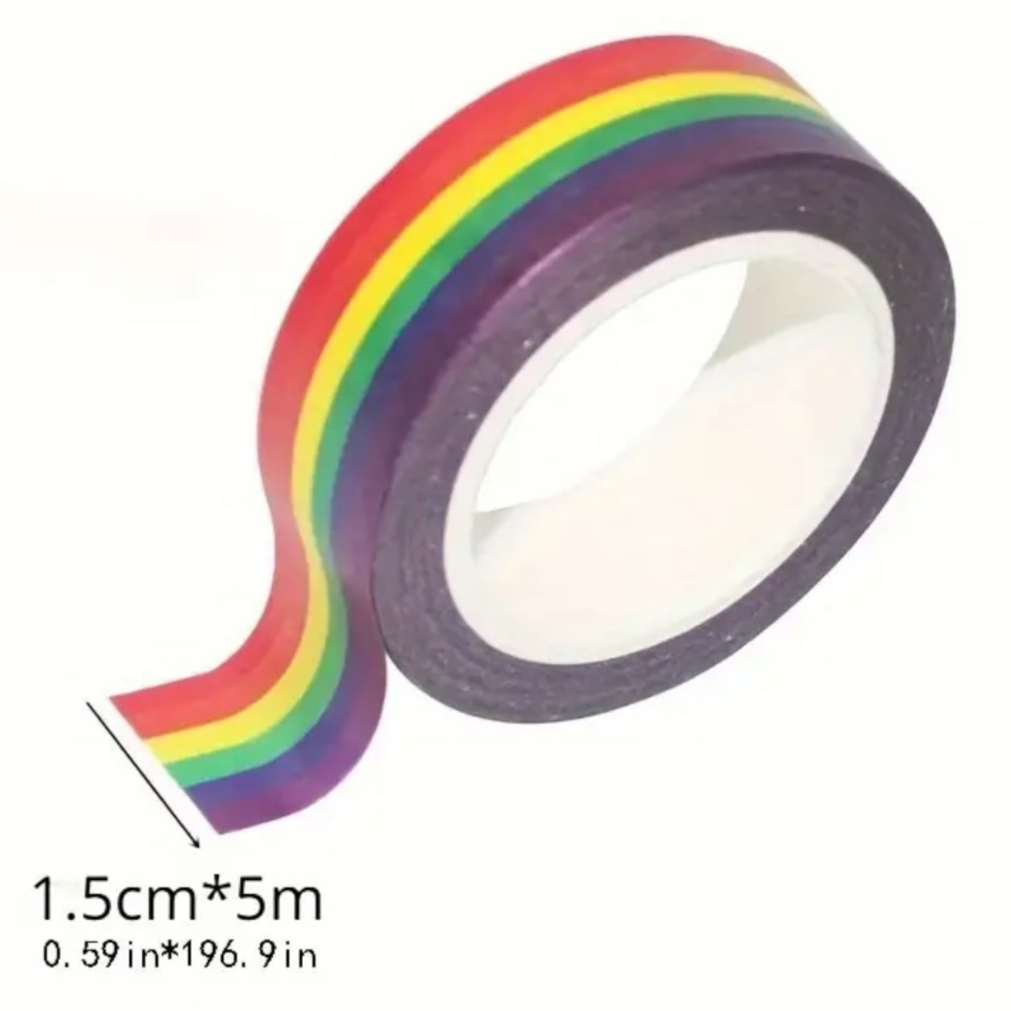 Kinky Pleasure - T072 - Pride Theme Rainbow Tape - 15x5000mm