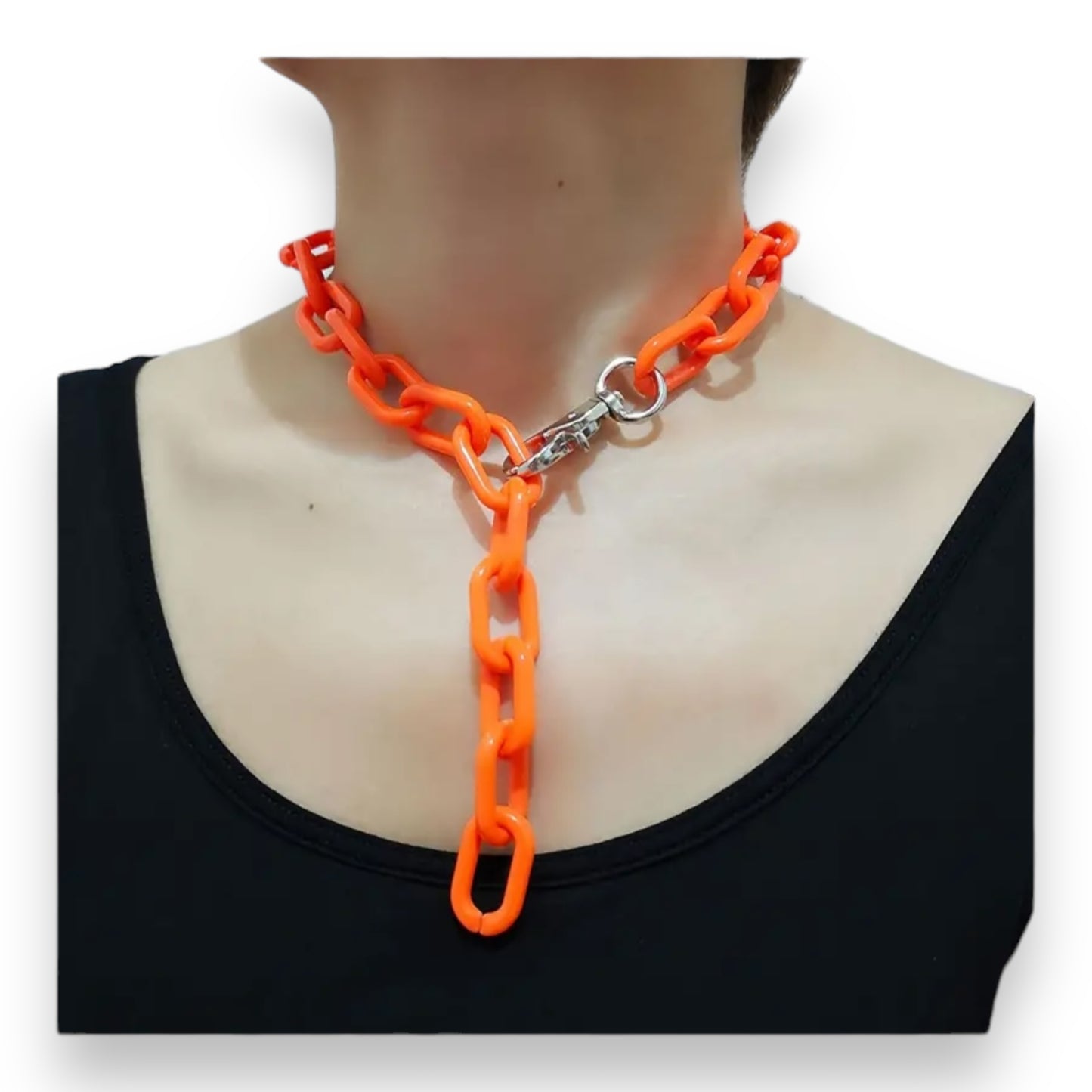 Kinky Pleasure - T073 - Hard Play Choker Chain - 3 Colours