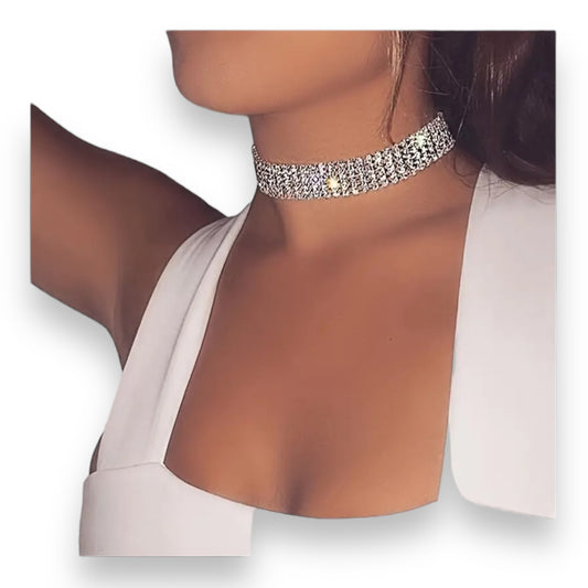 Kinky Pleasure - T074 - Diamond Choker Chain
