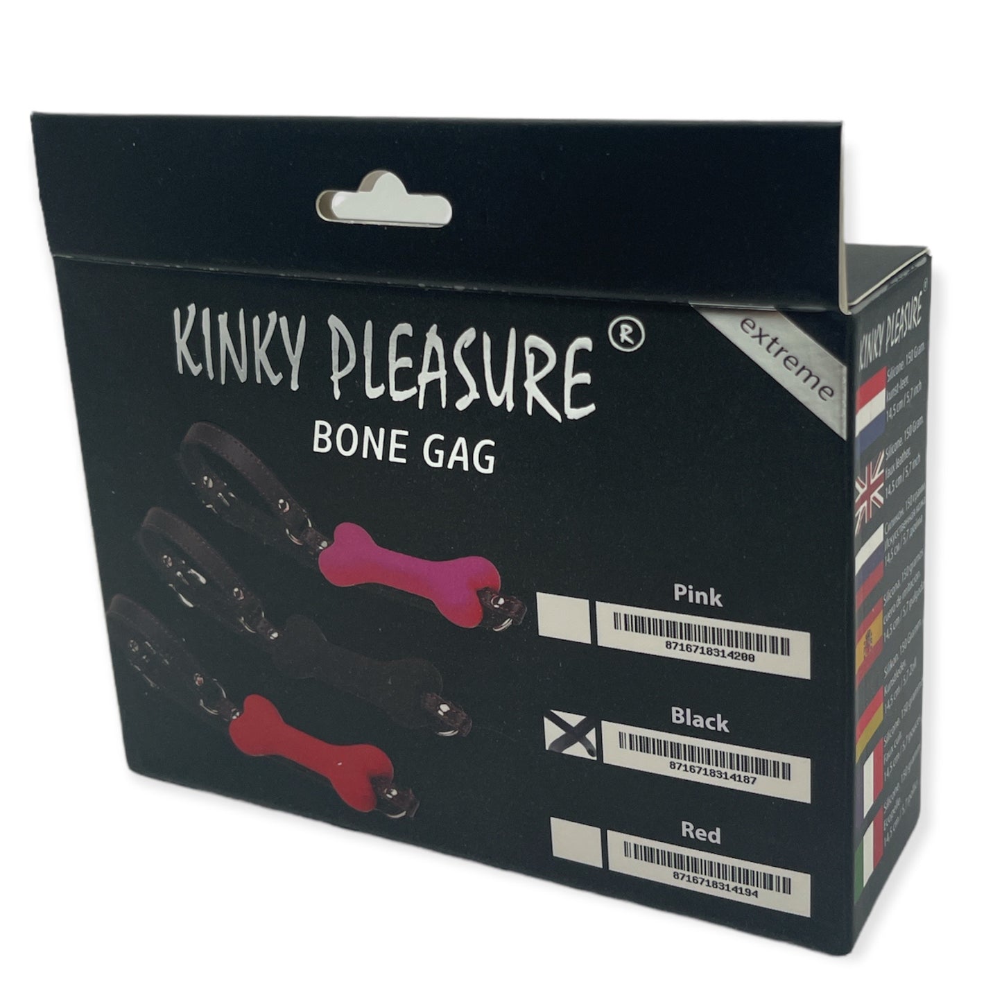 Kinky Pleasure - KP01 - Silicone Bone Gag - 3 Colours