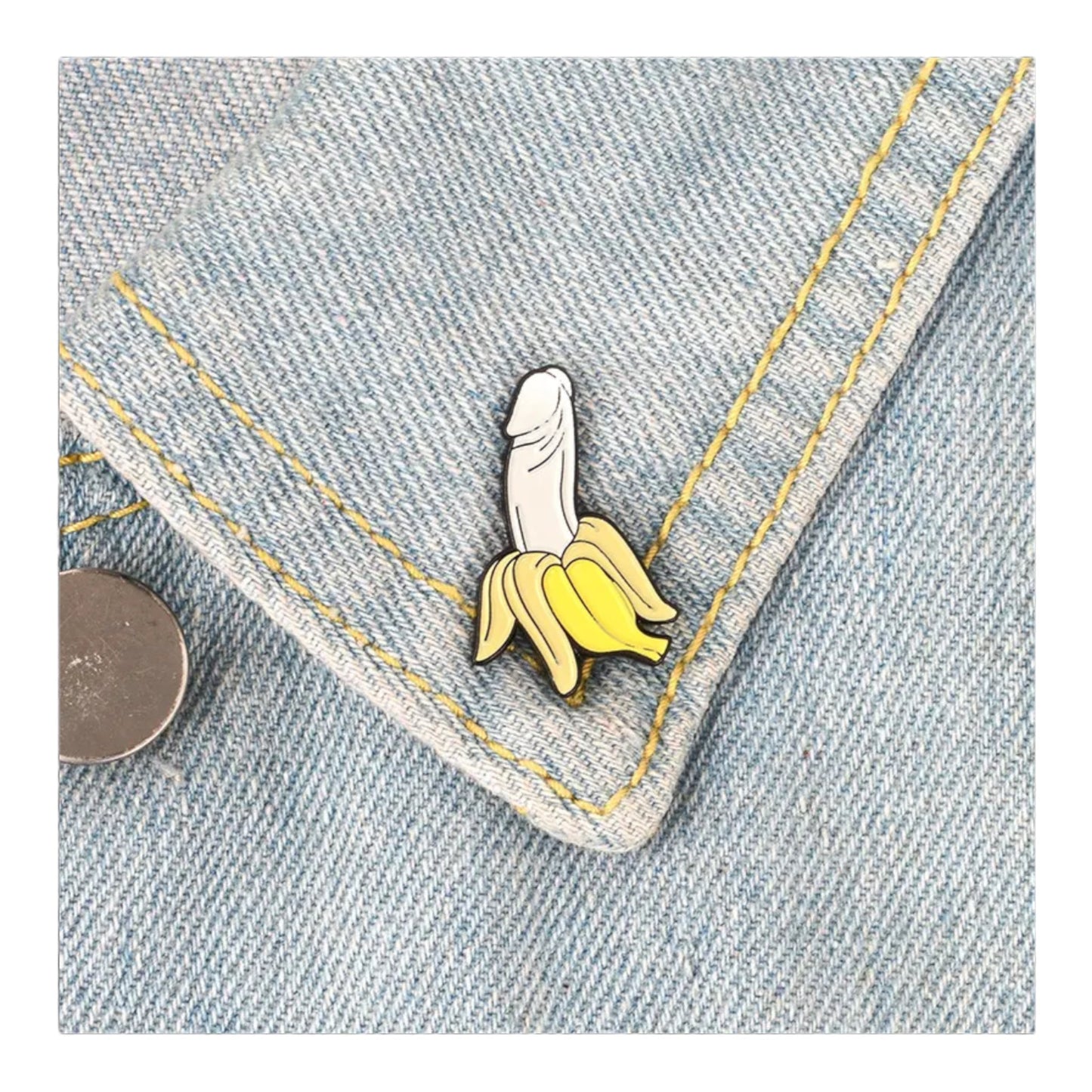 Kinky Pleasure - T012 - Banana Badges Pin/Button For Part