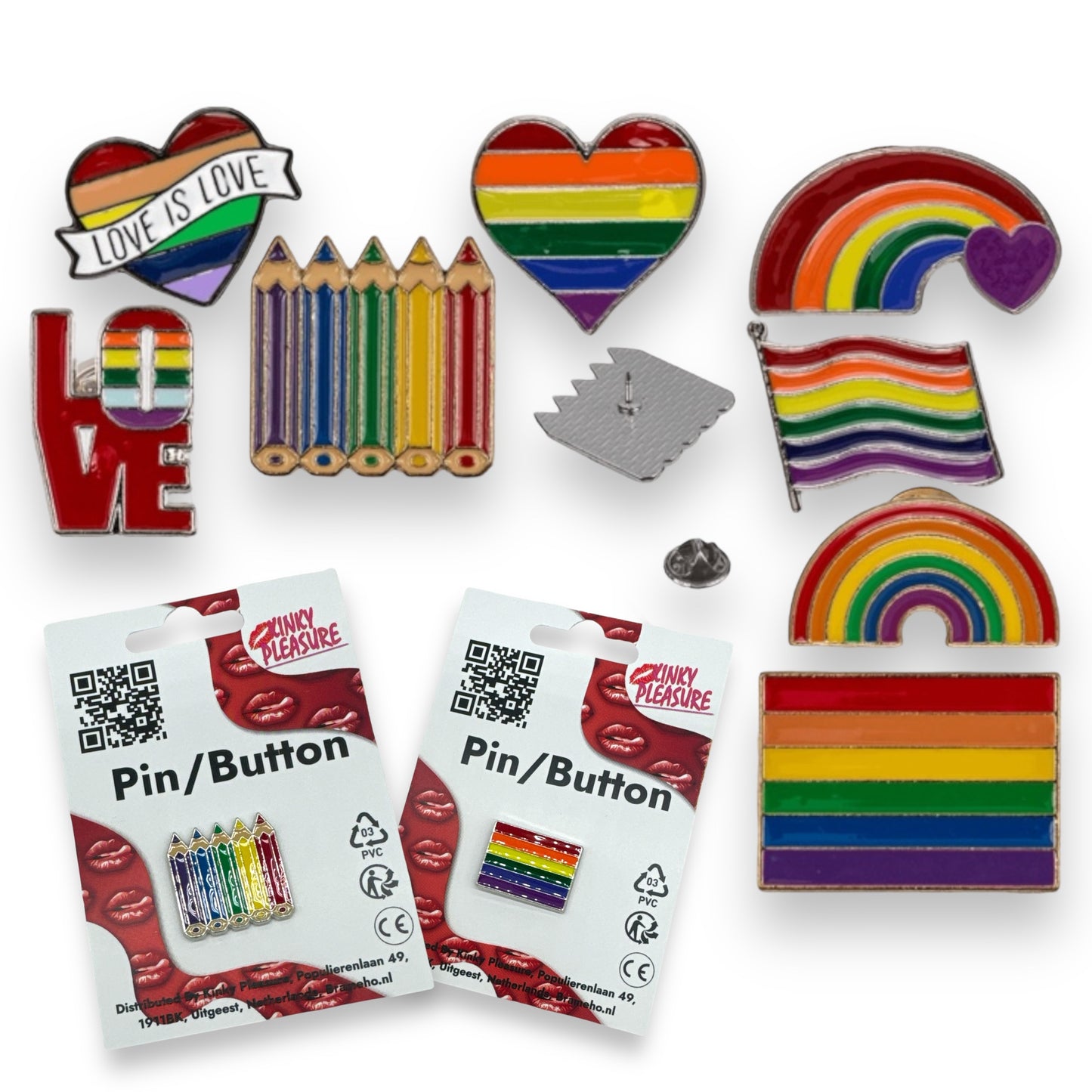 Kinky Pleasure - B099 - Pride Theme Badges Pin/Button - 20 Models