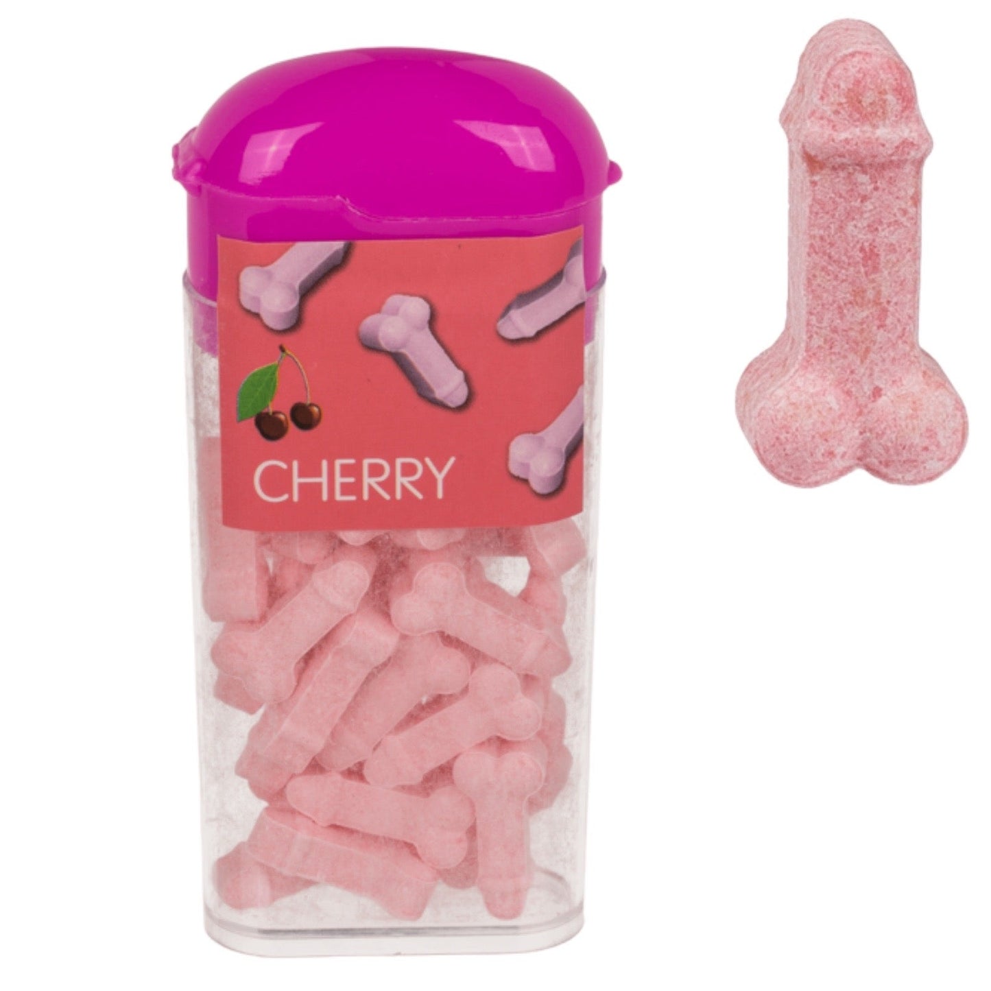 Kinky Pleasure - OB053 - Tiktak Penis Willy's - 4 Flavour - Strawberry, Banana, Mint, Cherry - 18 gr