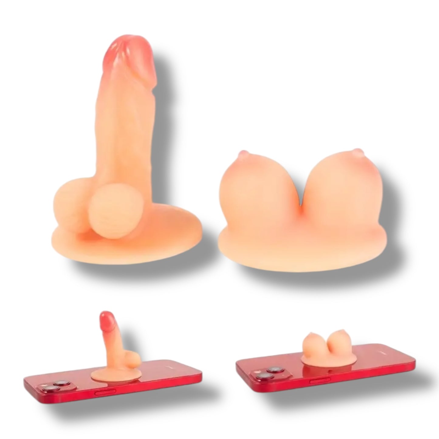 Kinky Pleasure - T195 - Mini Penis & Boobs With Suction Cup