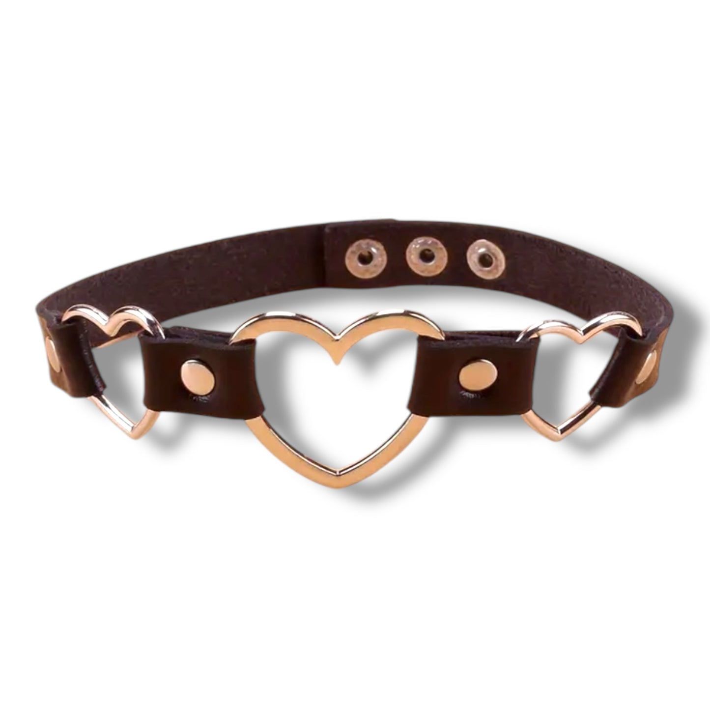 Kinky Pleasure - T190 - Choker 3 Hearts