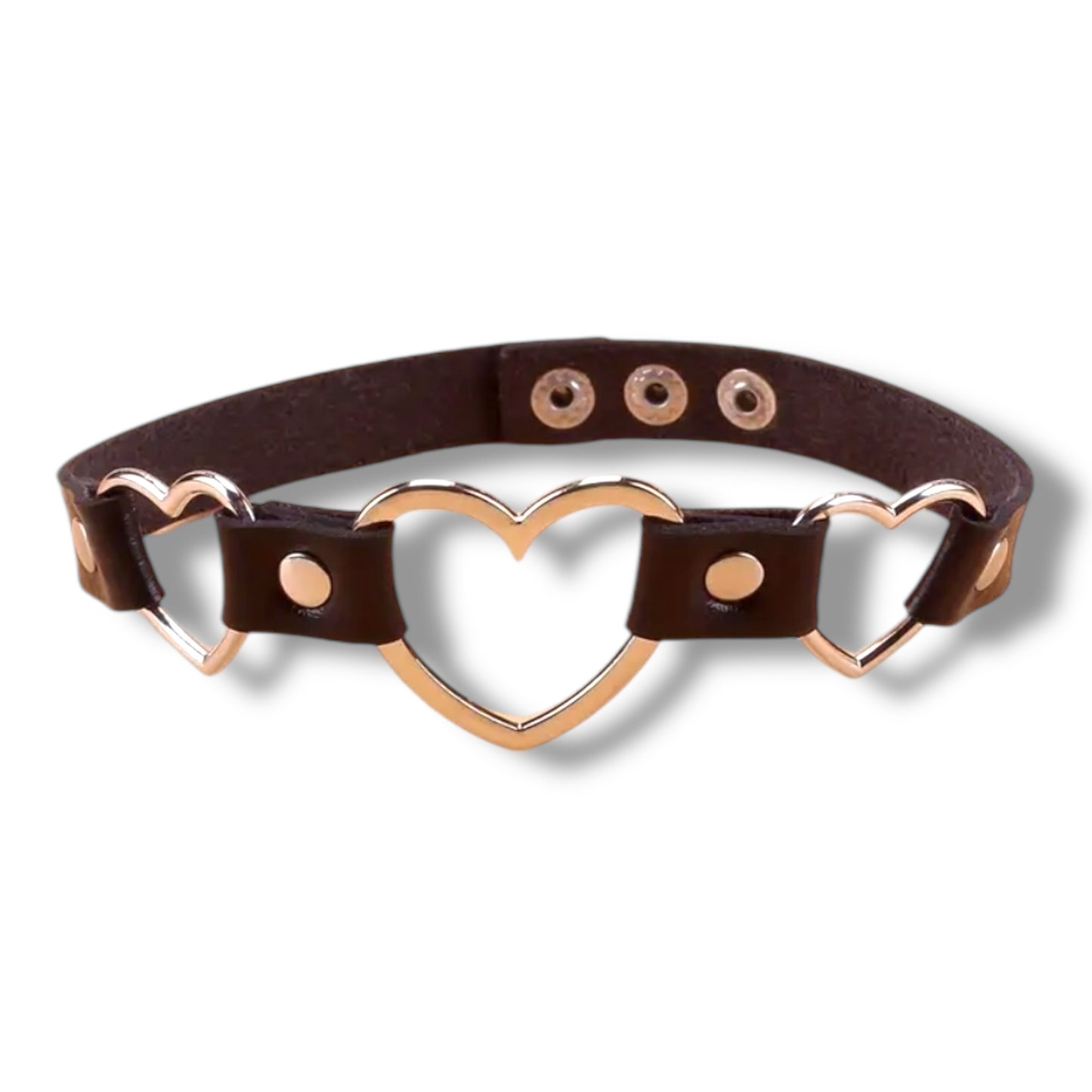 Kinky Pleasure - T190 - Choker 3 Hearts