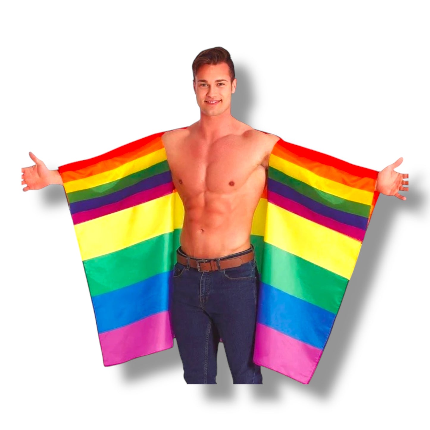 Kinky Pleasure - KPP015 - Pride - Rainbow Pride Flag Cape - 90x150cm