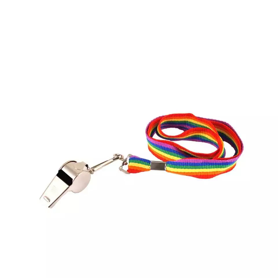Kinky Pleasure - KPP004 - Pride - Necklace Whistle Rainbow
