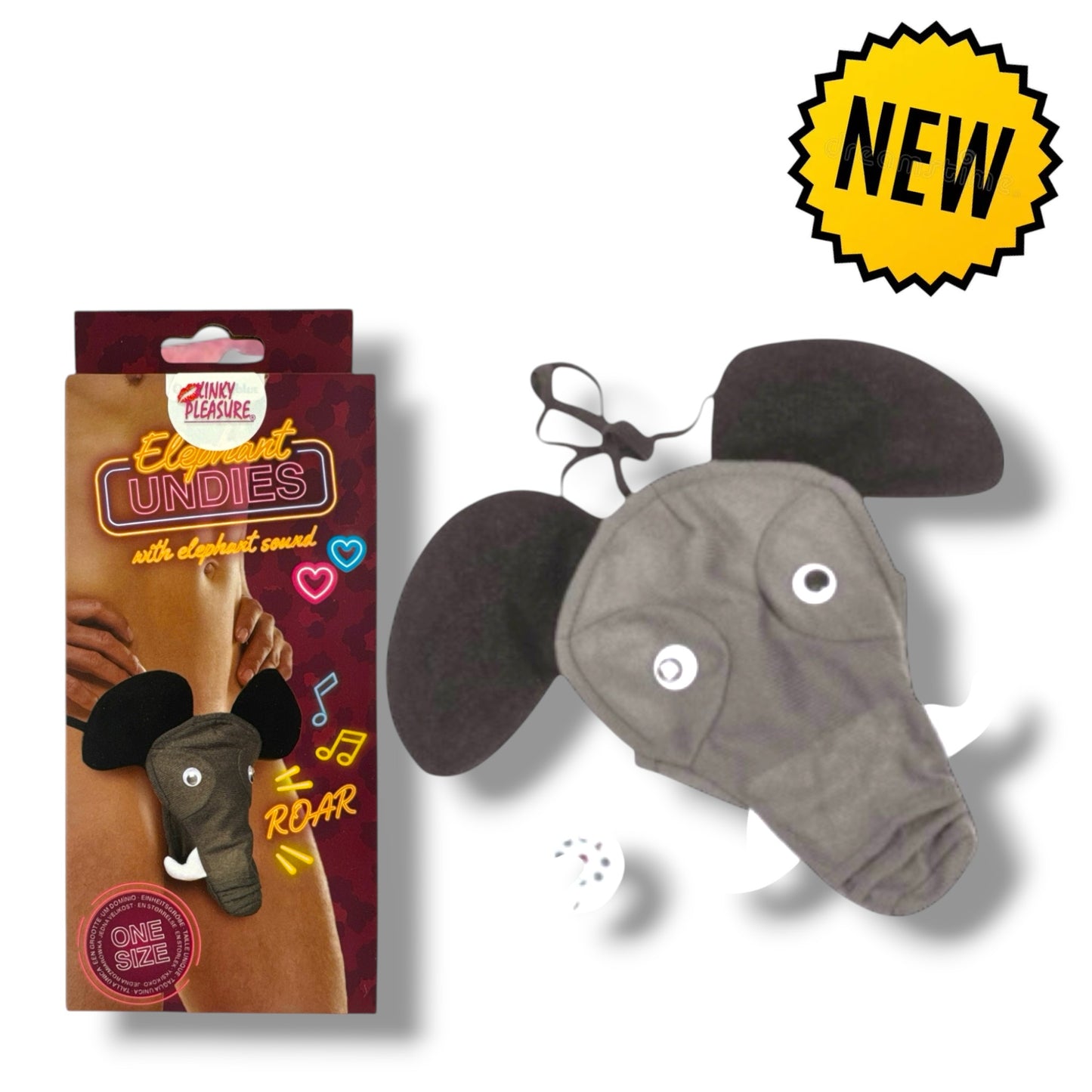 Kinky Pleasure - OB141 - Elephant Underwear with Soundchip – One Size – X Material – Gift Packaging