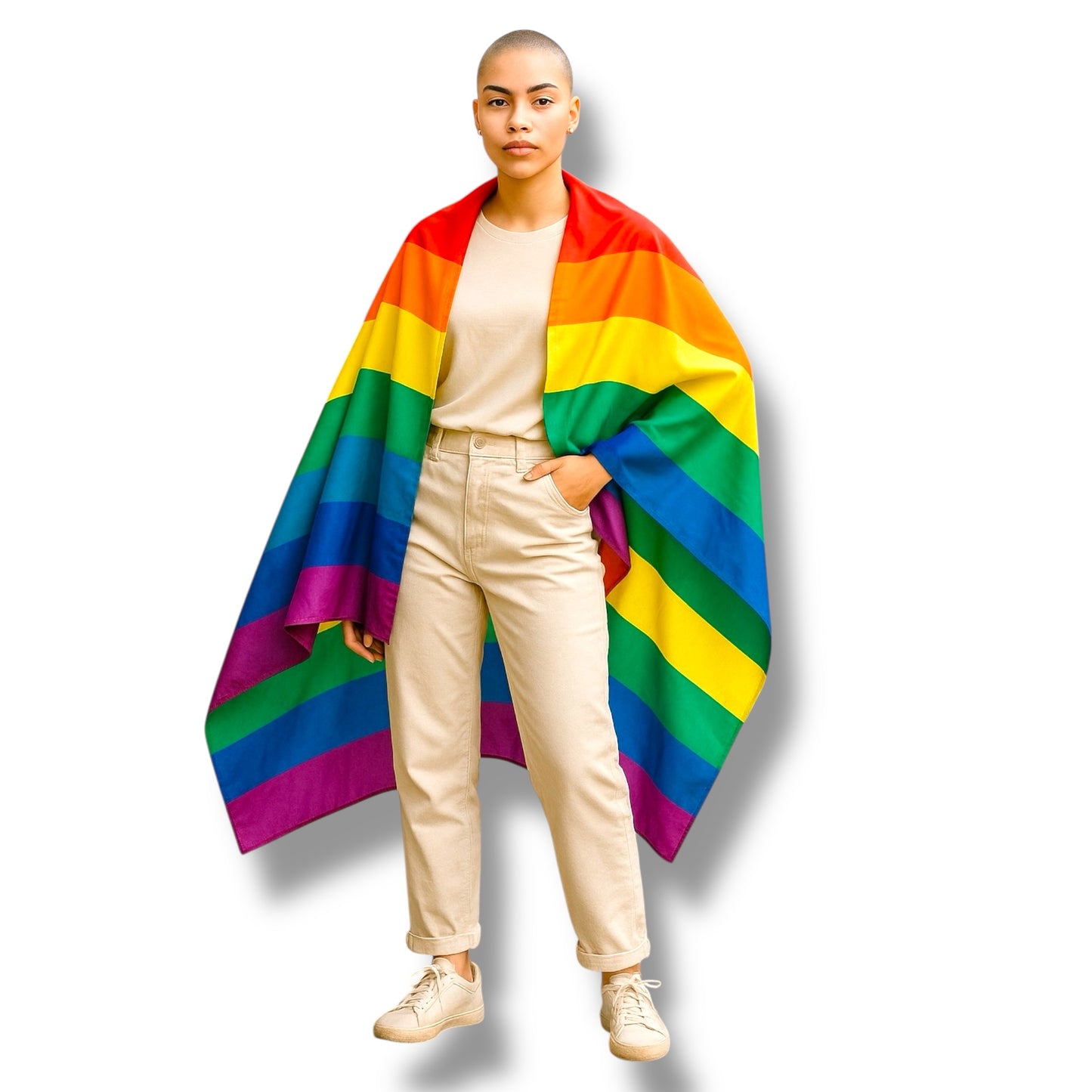 Kinky Pleasure - KPP015 - Pride - Rainbow Pride Flag Cape - 90x150cm
