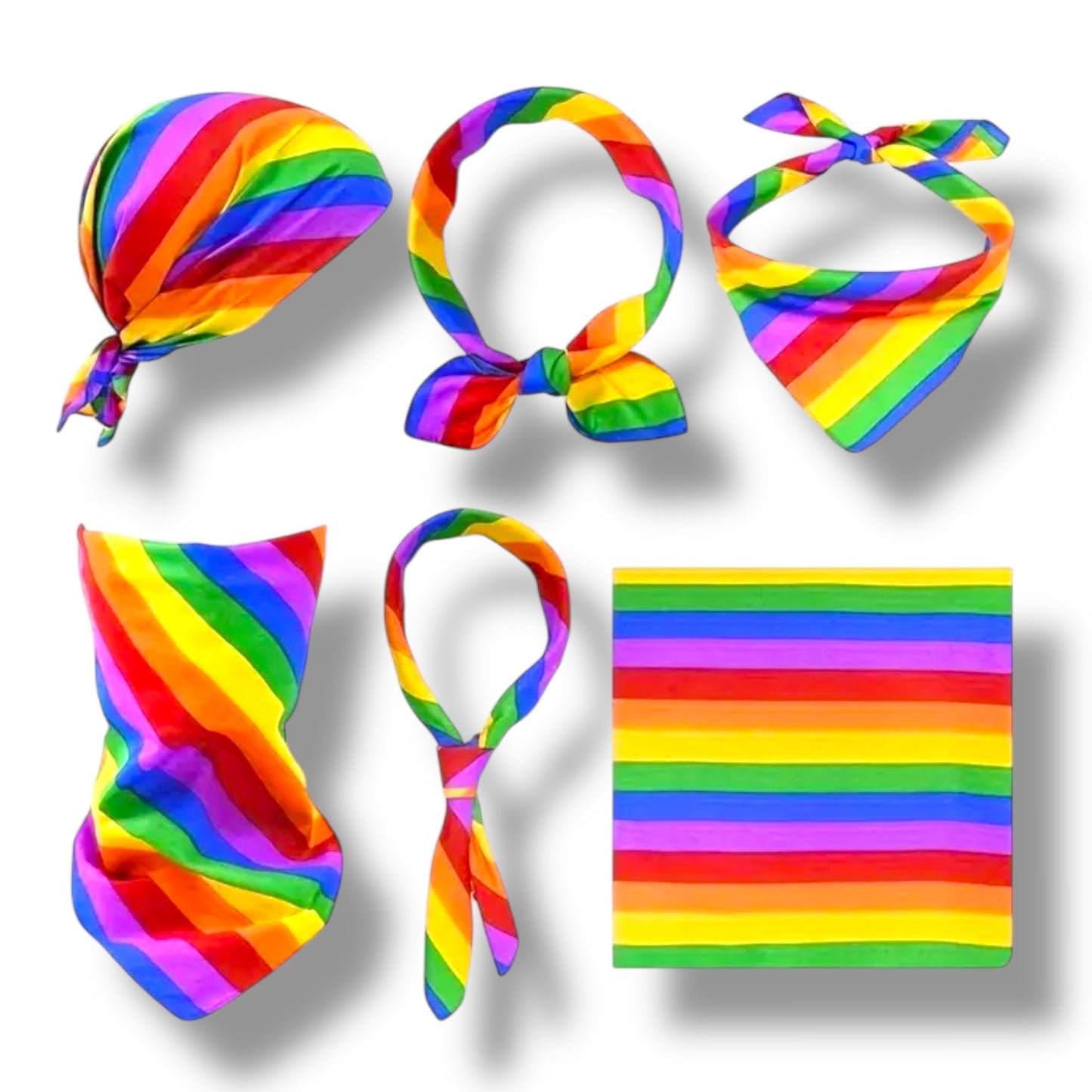 Kinky Pleasure - KPP017 - Pride – Rainbow Bandana Scarf – Multifunctional