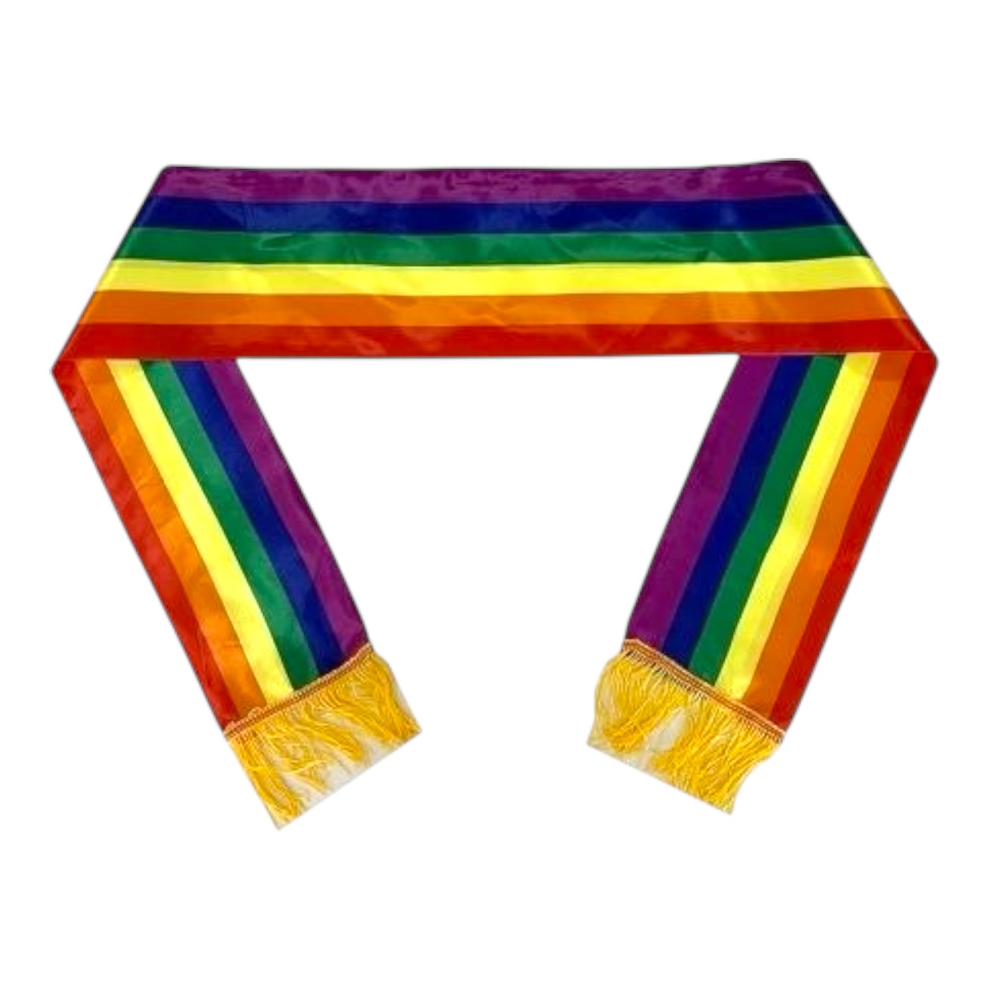 Kinky Pleasure - KPP019 - Pride – Rainbow Scarf with Fringe –