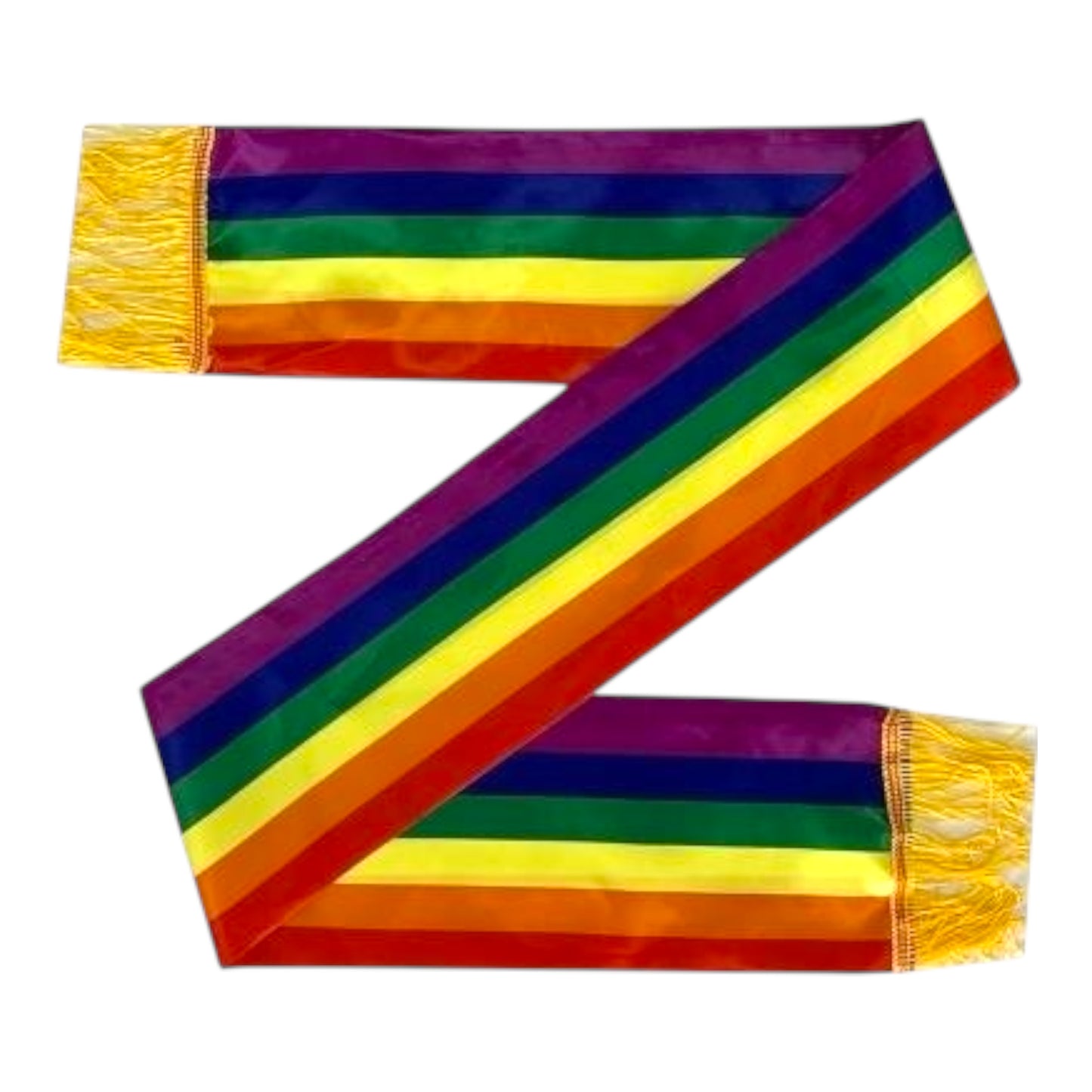 Kinky Pleasure - KPP019 - Pride – Rainbow Scarf with Fringe –