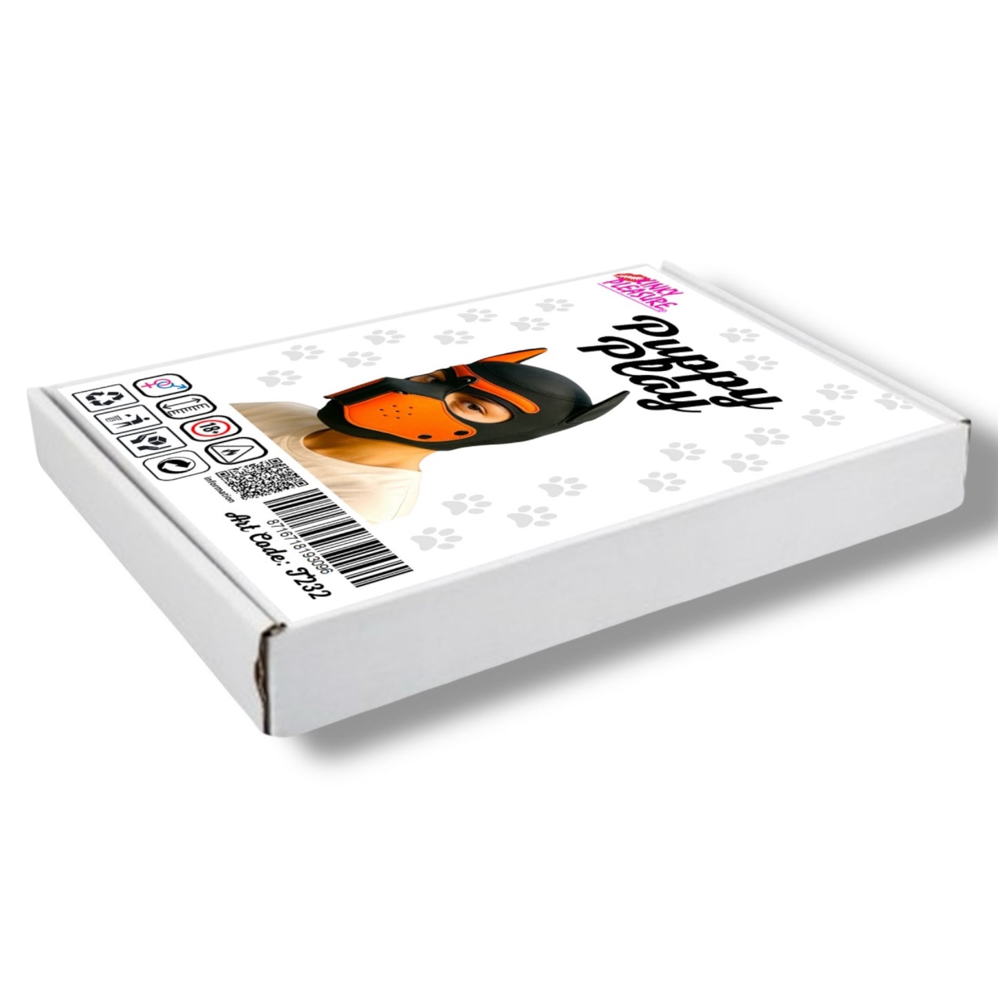 Kinky Pleasure - T232 - Puppy Play - Dog Mask - Orange