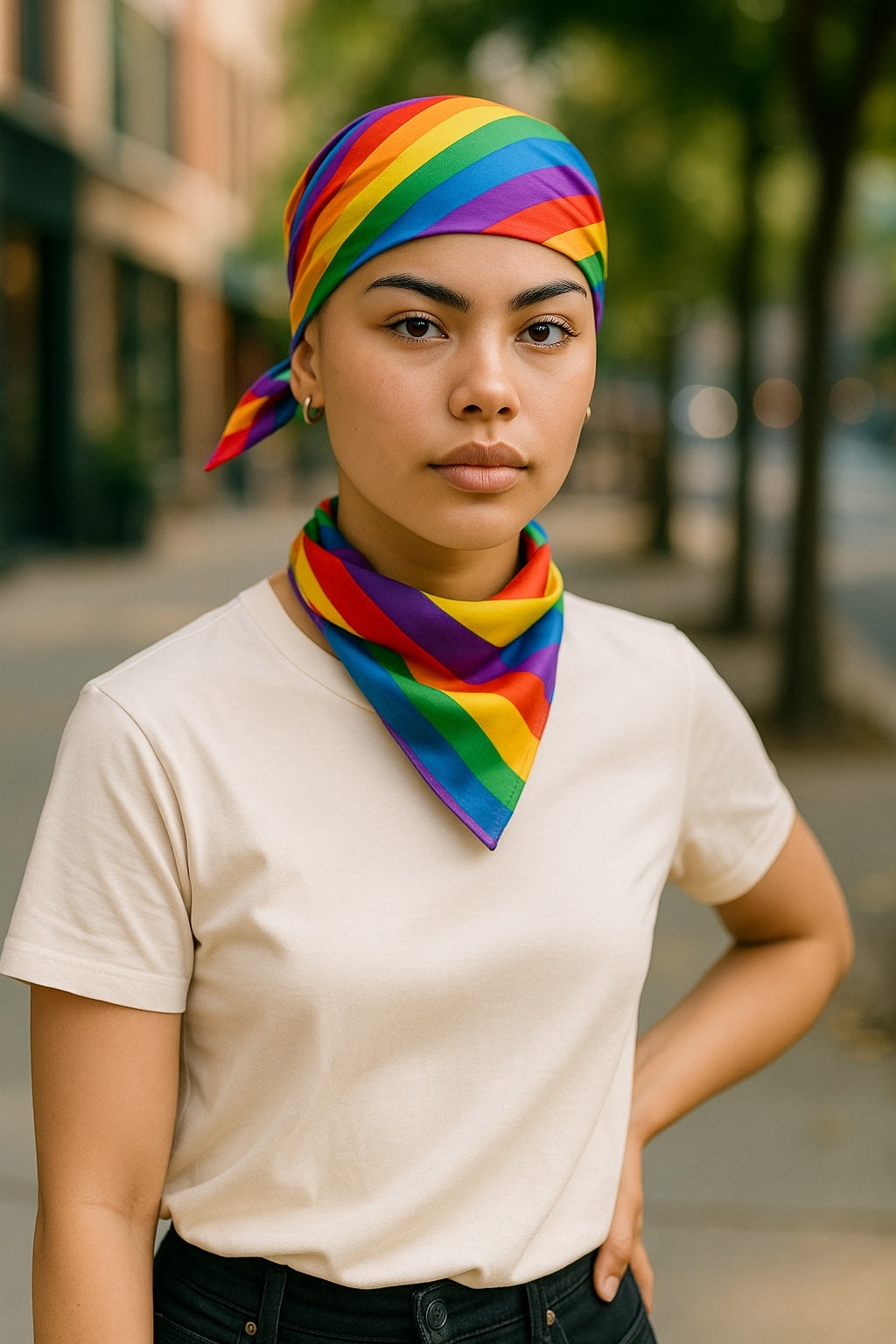 Kinky Pleasure - KPP017 - Pride – Rainbow Bandana Scarf – Multifunctional