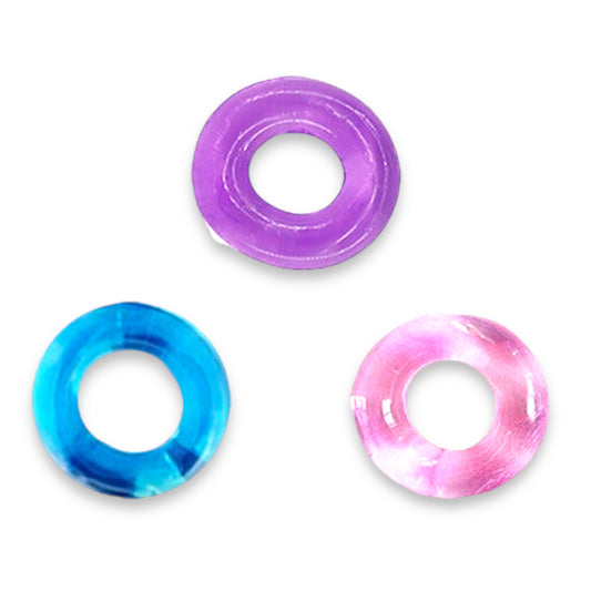 Kinky Pleasure - AX111 - Cockring - 3 Colours - BULK Packaging