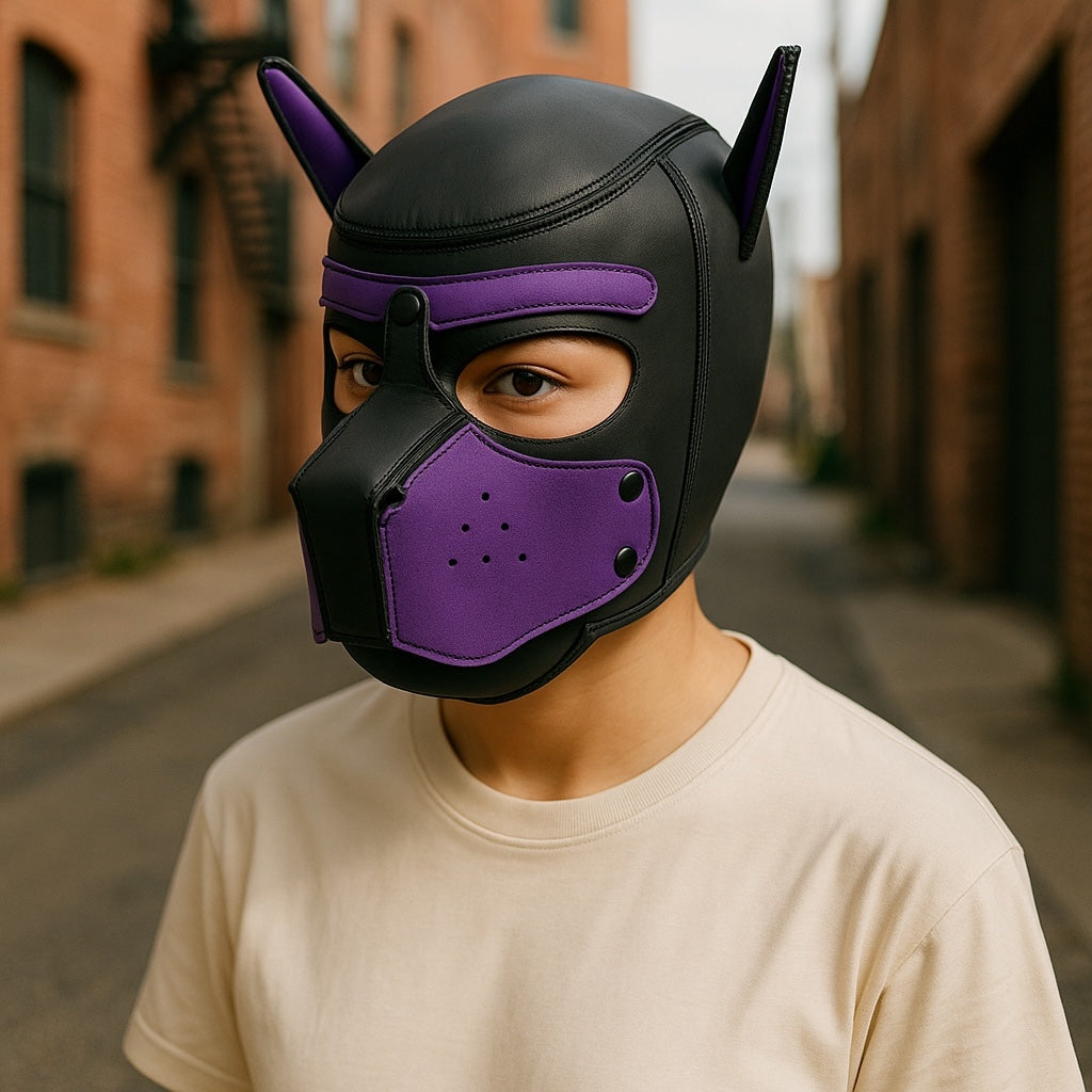 Kinky Pleasure - T214 - BDSM - Dog Mask - Purple