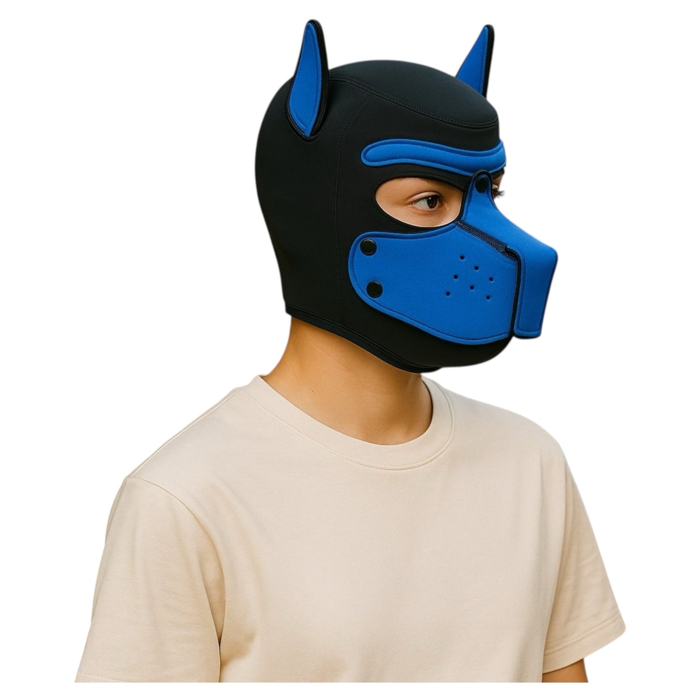 Kinky Pleasure - T221 - BDSM - Dog Mask - Blue