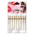Kinky Pleasure - KP007 - Penis Straws - 10pcs - Gold - New Package