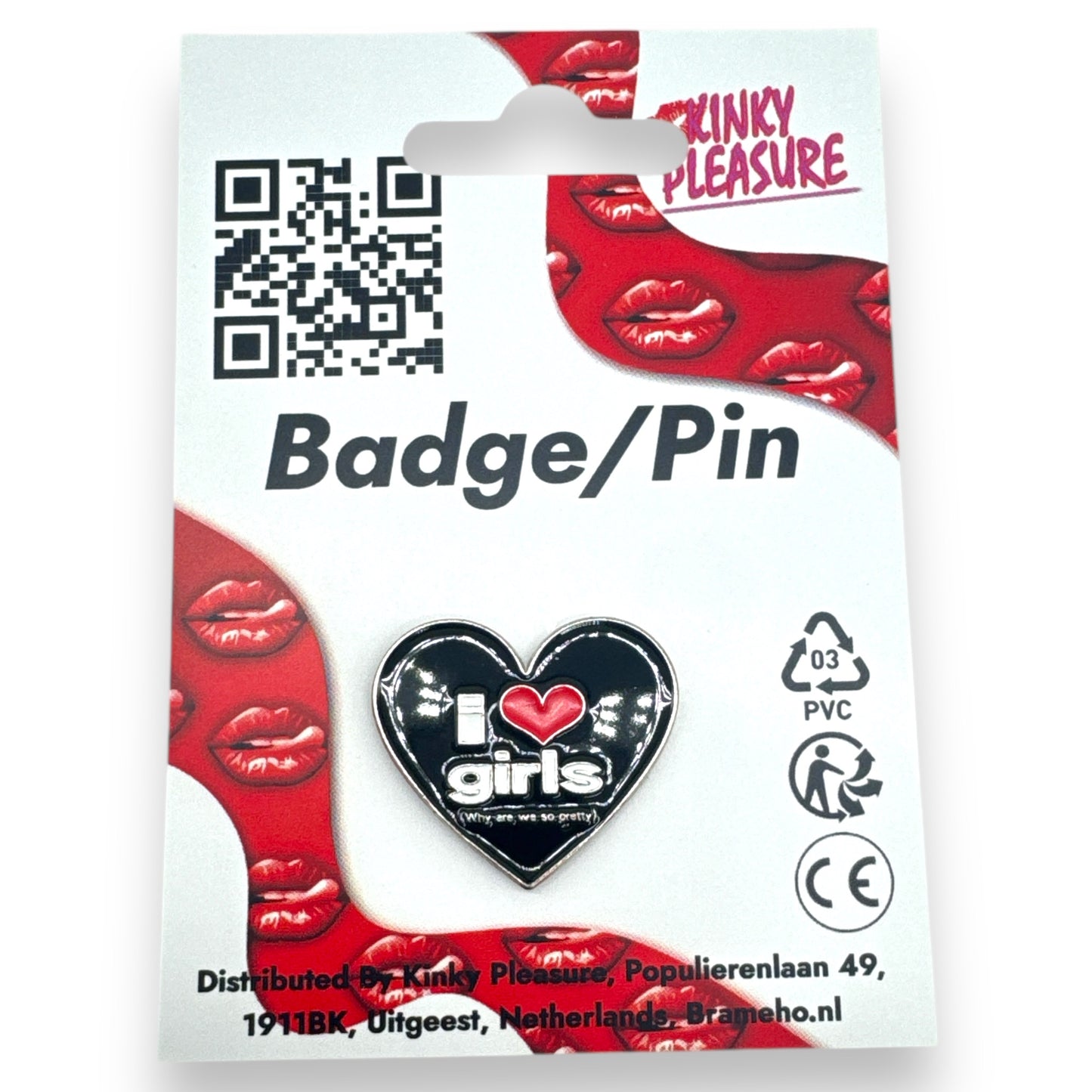Kinky Pleasure - T024 - Badges For Shirt - Pin/Button/Badge - 6 Models