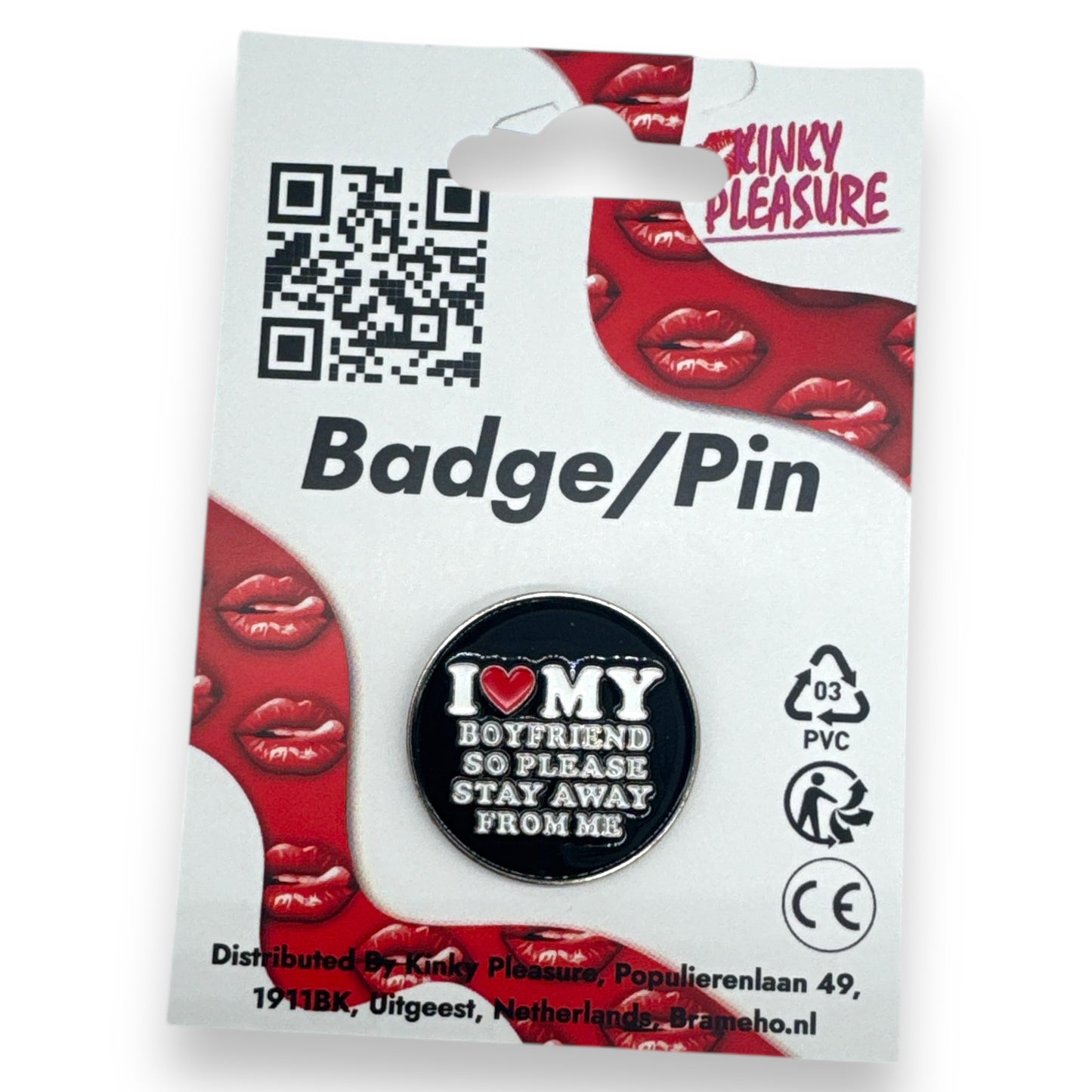 Kinky Pleasure - T024 - Badges For Shirt - Pin/Button/Badge - 6 Models