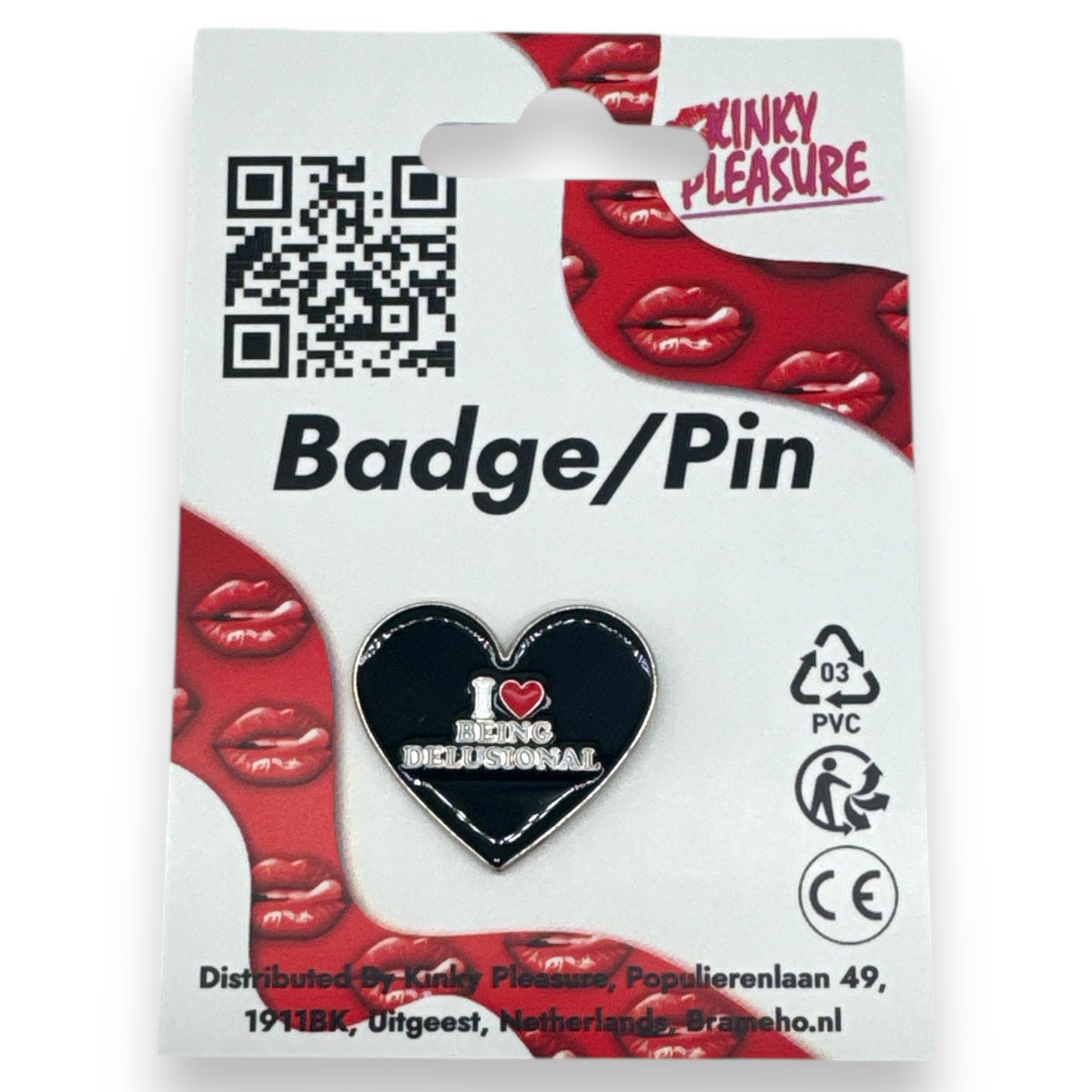 Kinky Pleasure - T024 - Badges For Shirt - Pin/Button/Badge - 6 Models