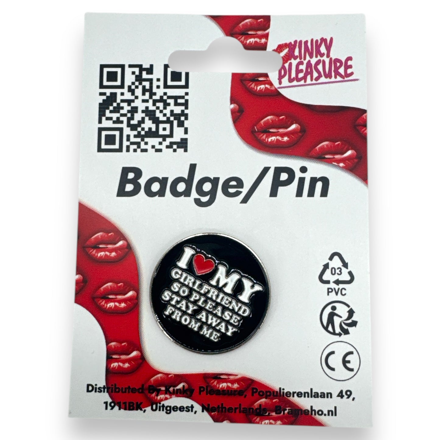 Kinky Pleasure - T024 - Badges For Shirt - Pin/Button/Badge - 6 Models
