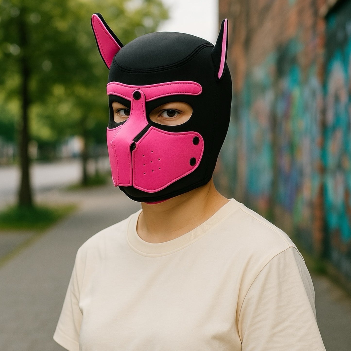 Kinky Pleasure - T223 - BDSM - Dog Mask - Pink