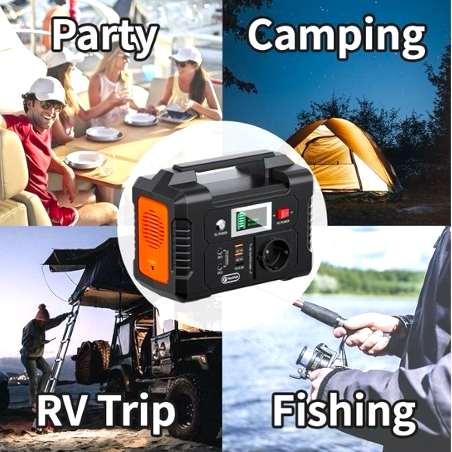 Flashfish - T199 - E200 Portable Power Station – 200W | 151Wh / 40,800mAh