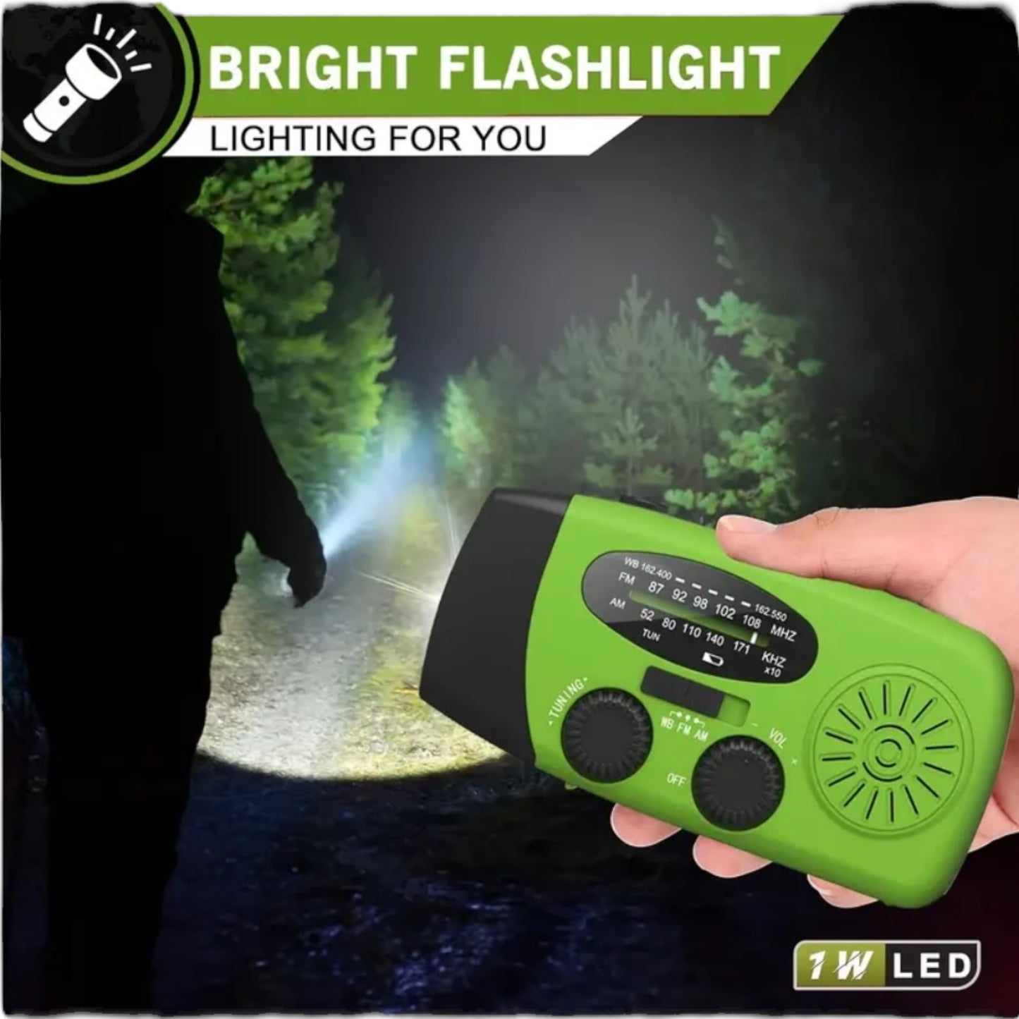 SolarFish - T201 - Emergency Solar Radio with Flashlight & Power Bank