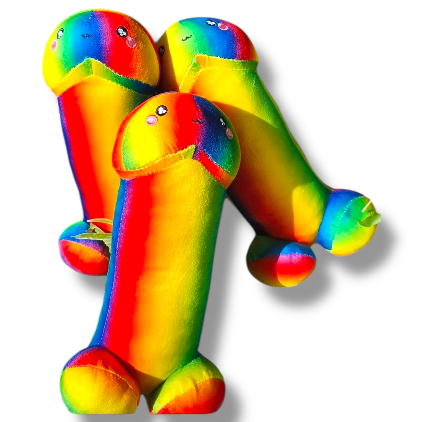 Kinky Pleasure - T224 - Plush Penis Rainbow Pride - 30cm