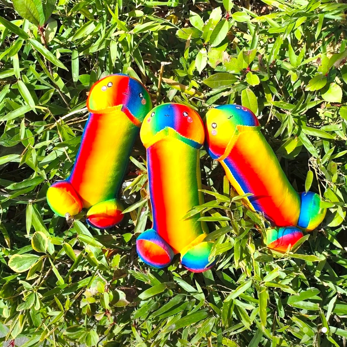 Kinky Pleasure - T224 - Plush Penis Rainbow Pride - 30cm