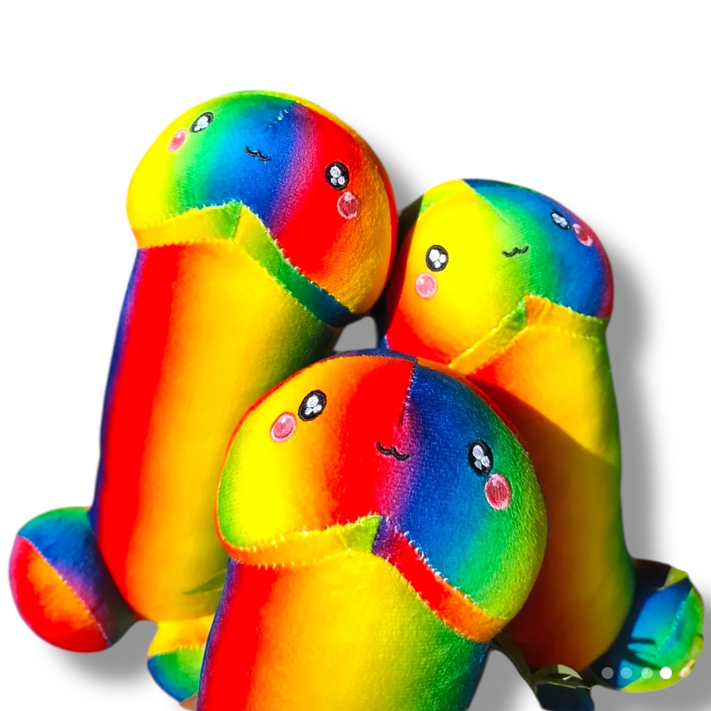 Kinky Pleasure - T224 - Plush Penis Rainbow Pride - 30cm