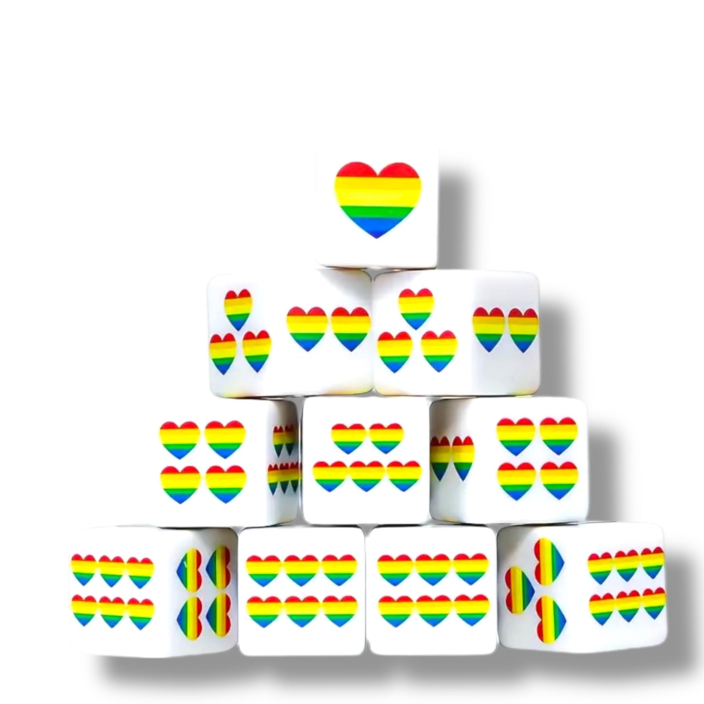 Kinky Pleasure - T236 - Pride - Play Dices 6 Sides - 2 Pieces