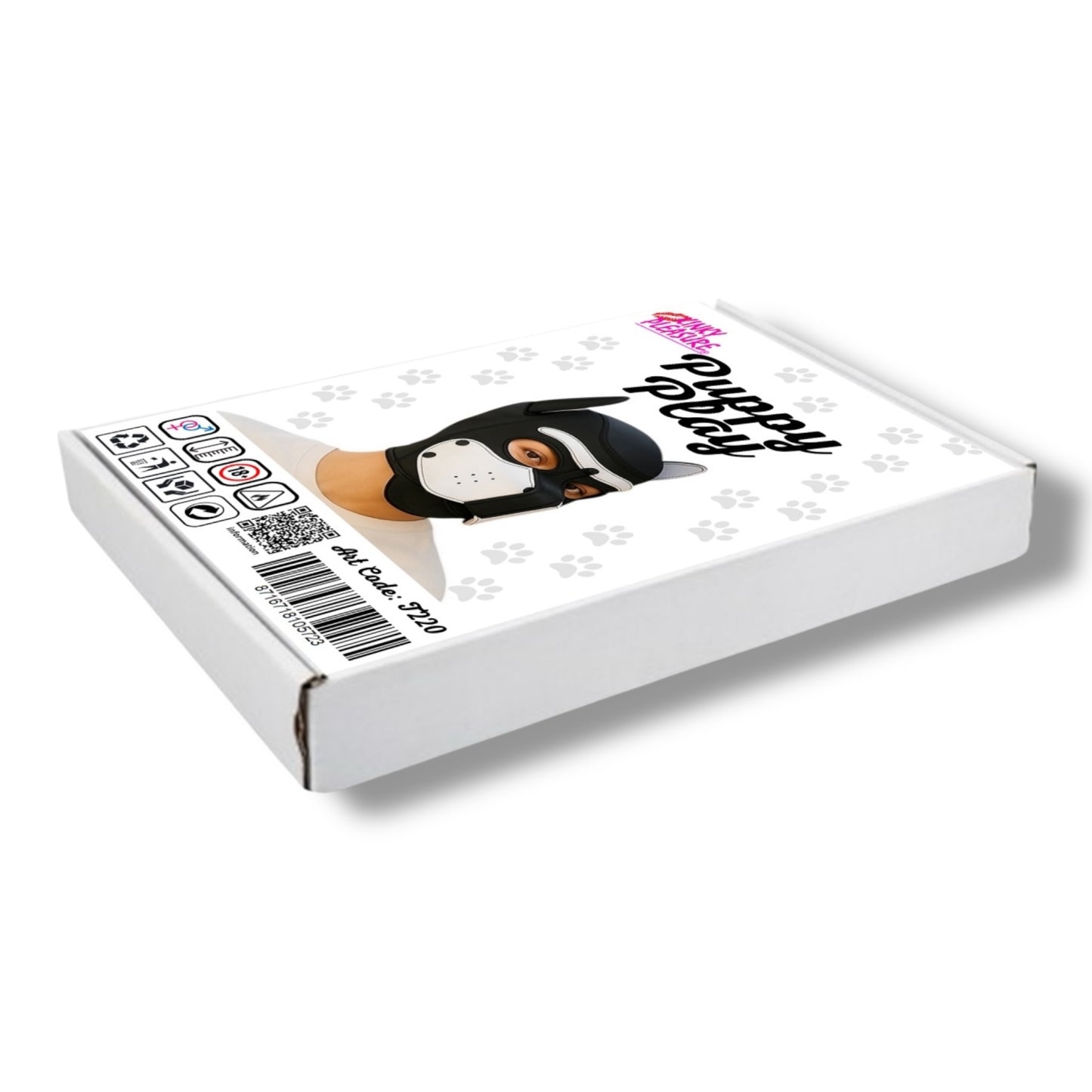 Kinky Pleasure - T220 - Puppy Play - Dog Mask - White