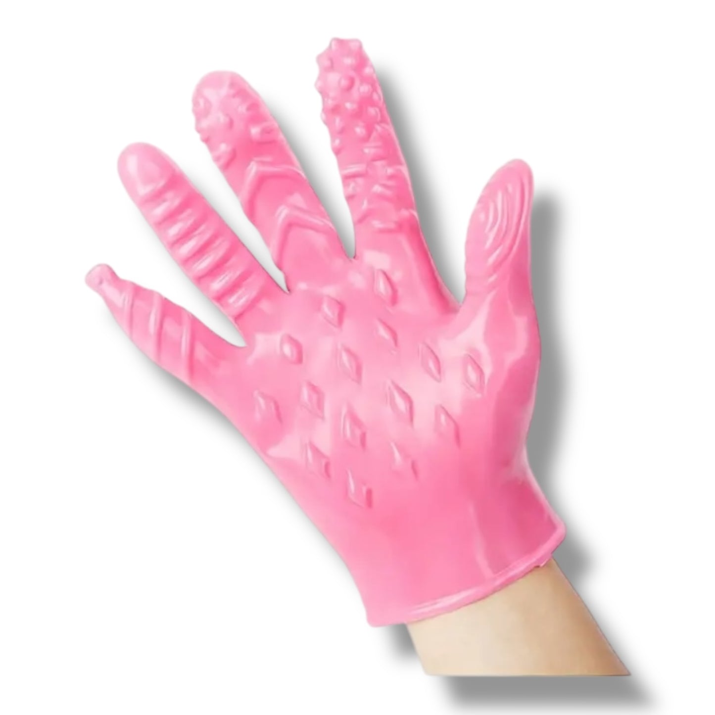 Kinky Pleasure - T163 - Finger Glove 2 Colours - 5 Different Styles in 1 Hand