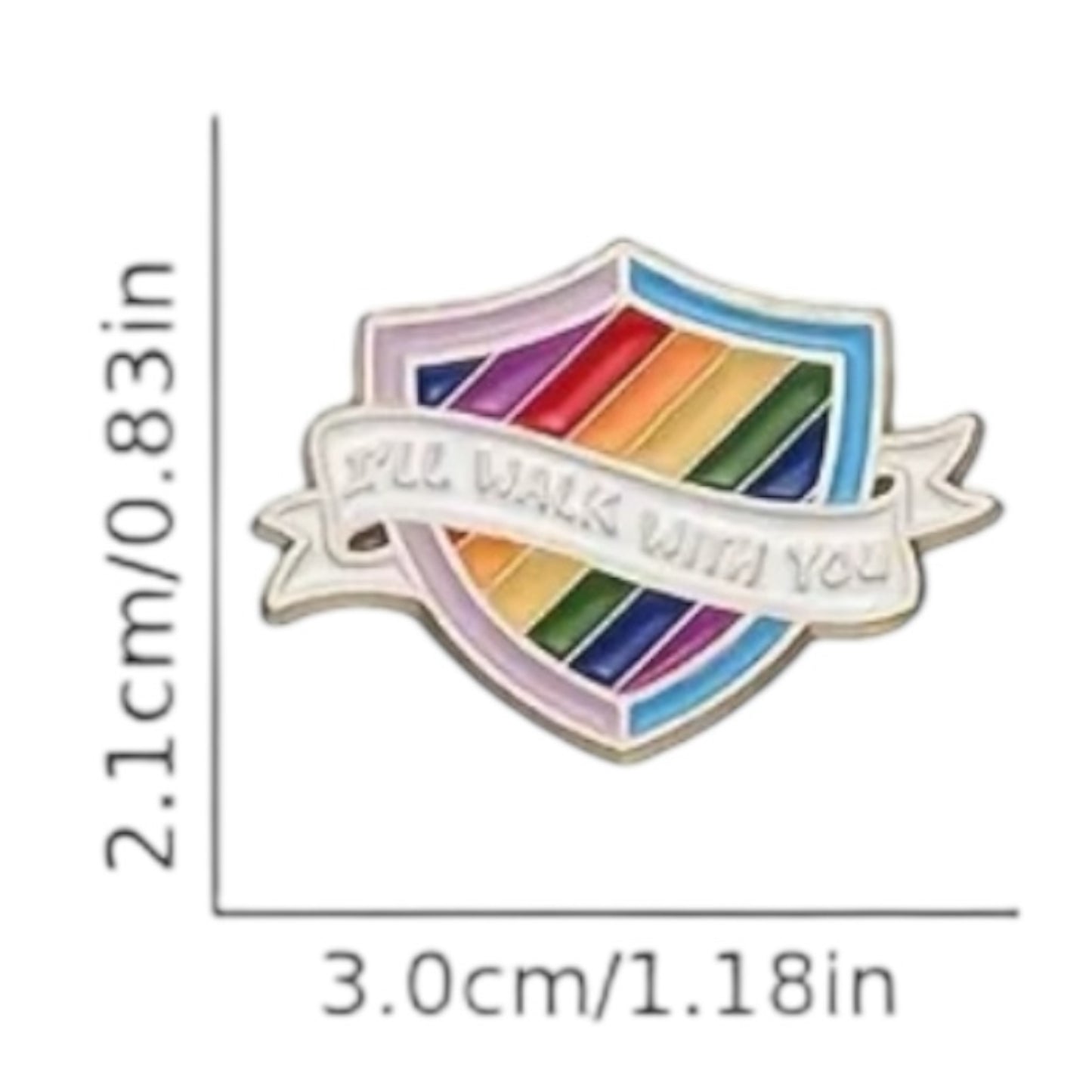 Kinky Pleasure - KPB013 - Badge / Pin - Sound Gay Im In - Model 03 - 2,1x3,0cm