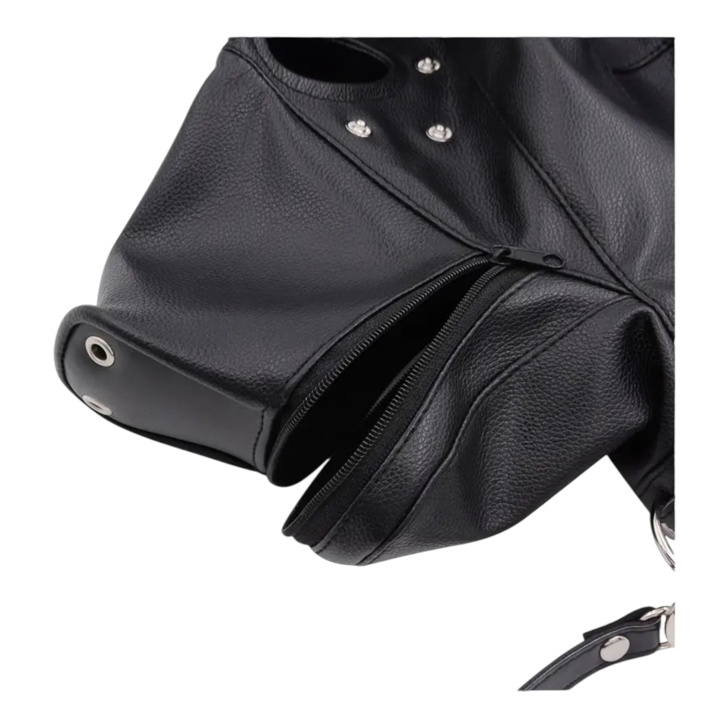 Kinky Pleasure - T227 - Puppy Play - Dog Mask With Leash – Black – Deluxe