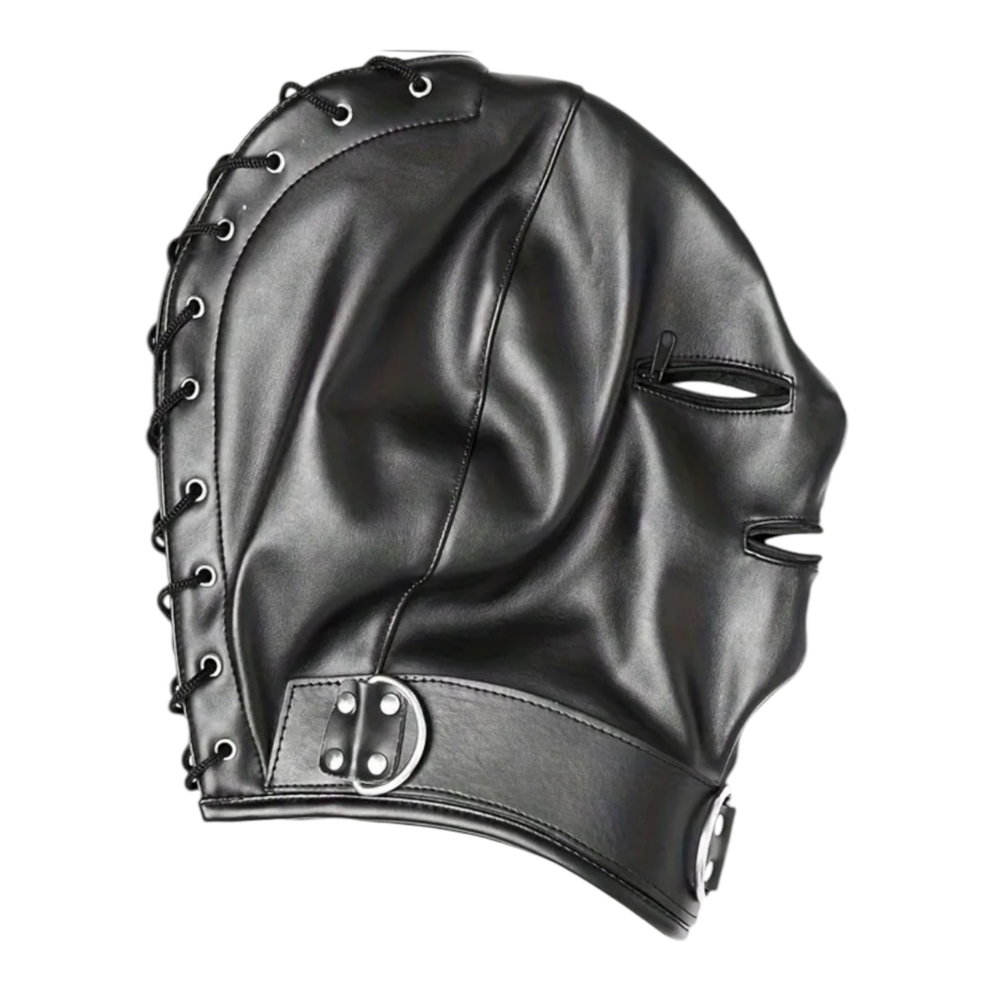 Kinky Pleasure - T228 - BDSM Play - Open & Closed SM Mask – Black