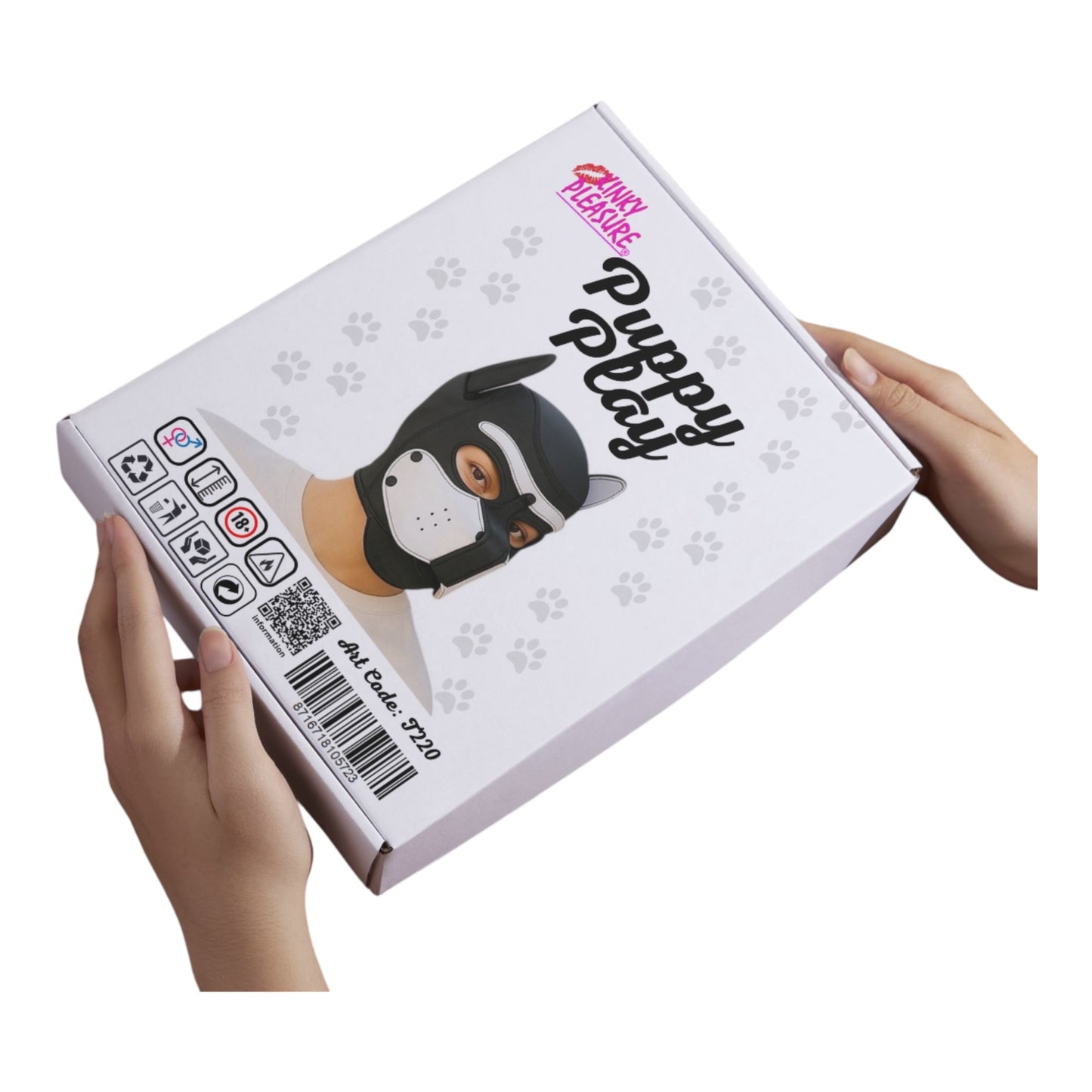 Kinky Pleasure - T220 - Puppy Play - Dog Mask - White