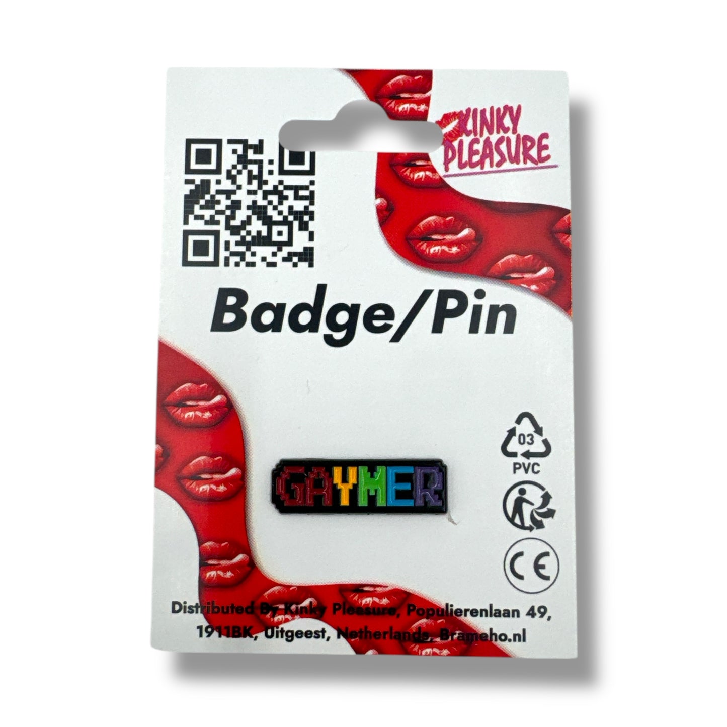 Kinky Pleasure - KPB007 - Badge / Pin - Gaymer - 0,9x3cm